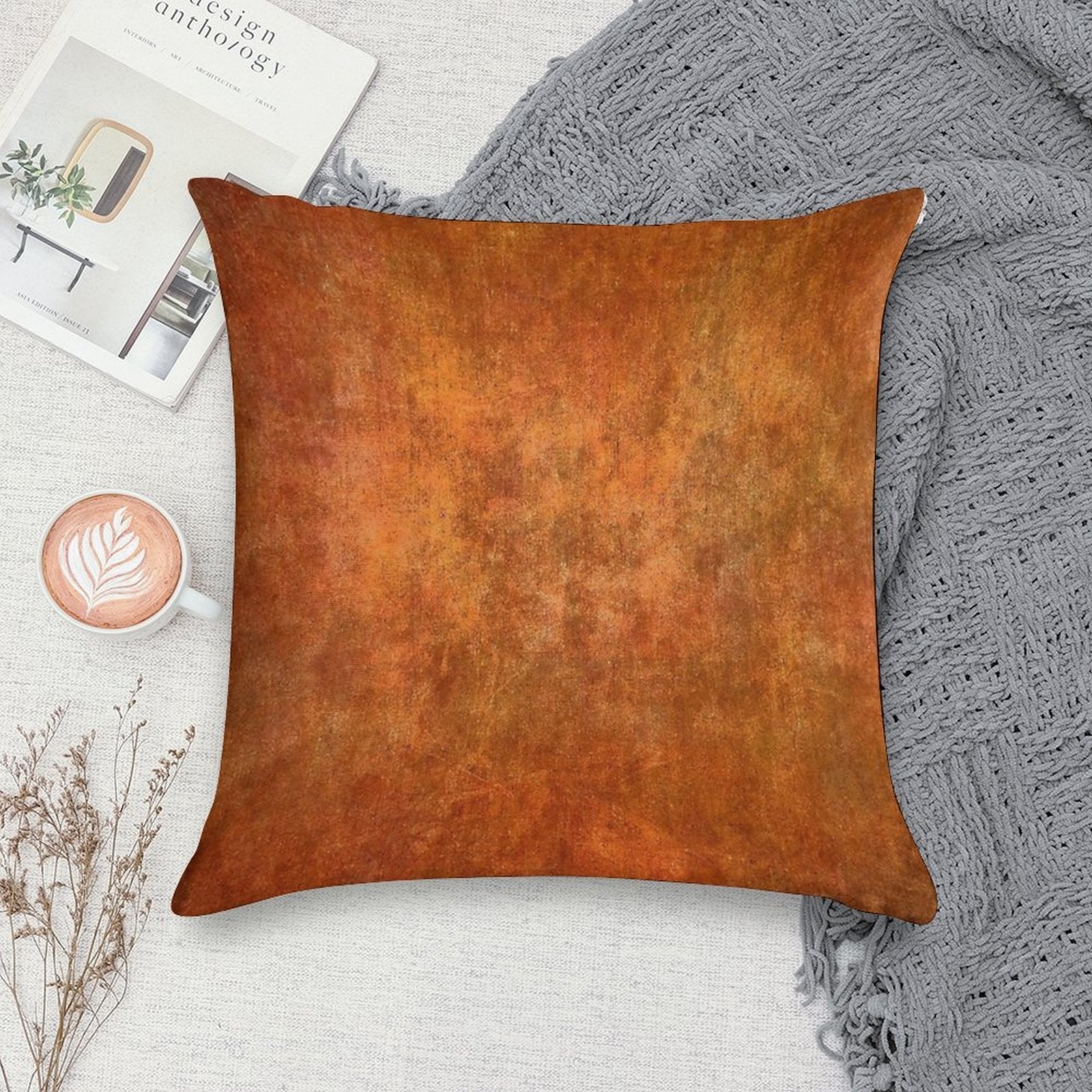 Textures #8a Soft Bedroom Essential Throw Pillow