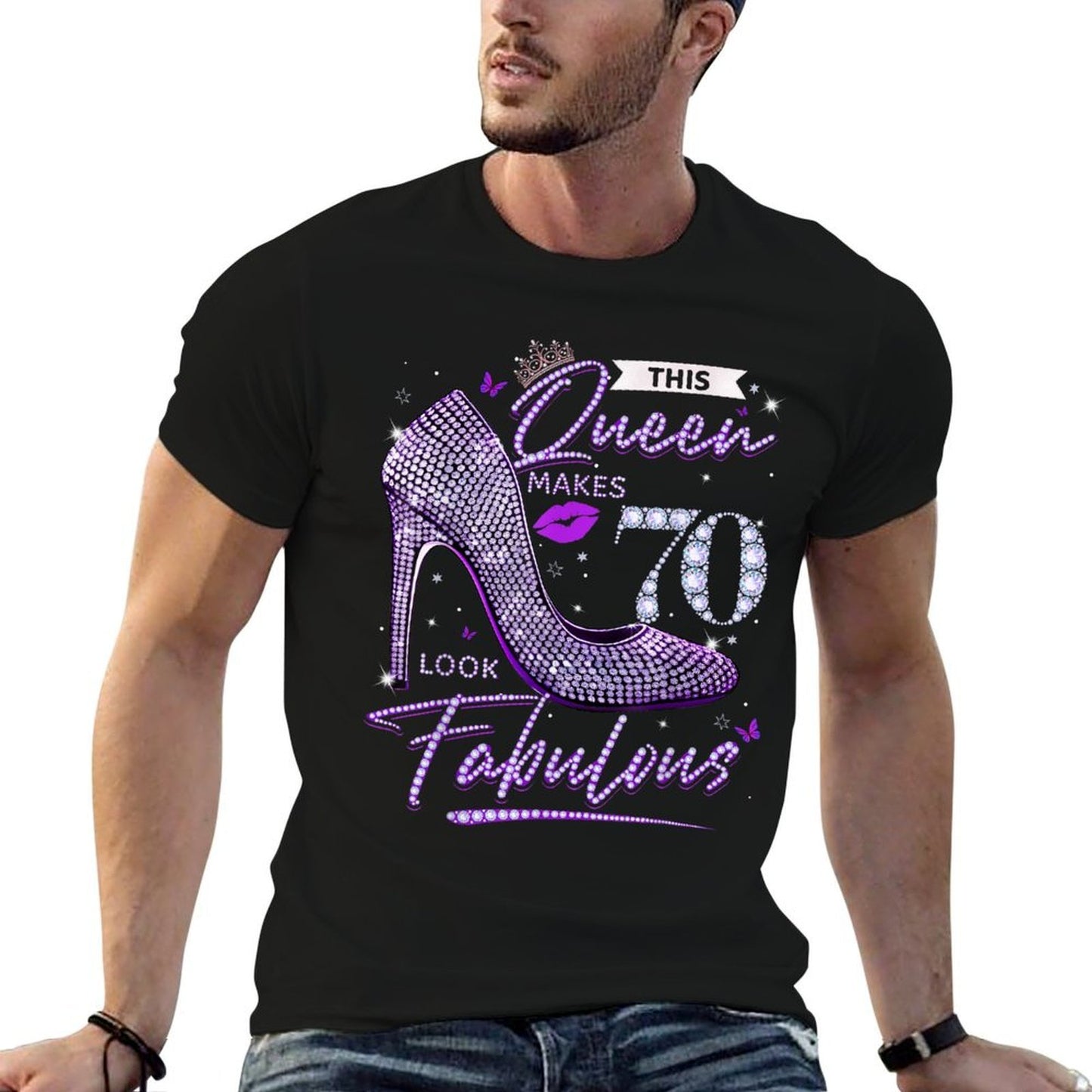 This Queen Makes 70 Looks Fabulous 70th Birthday Women  Classic T-Shirt