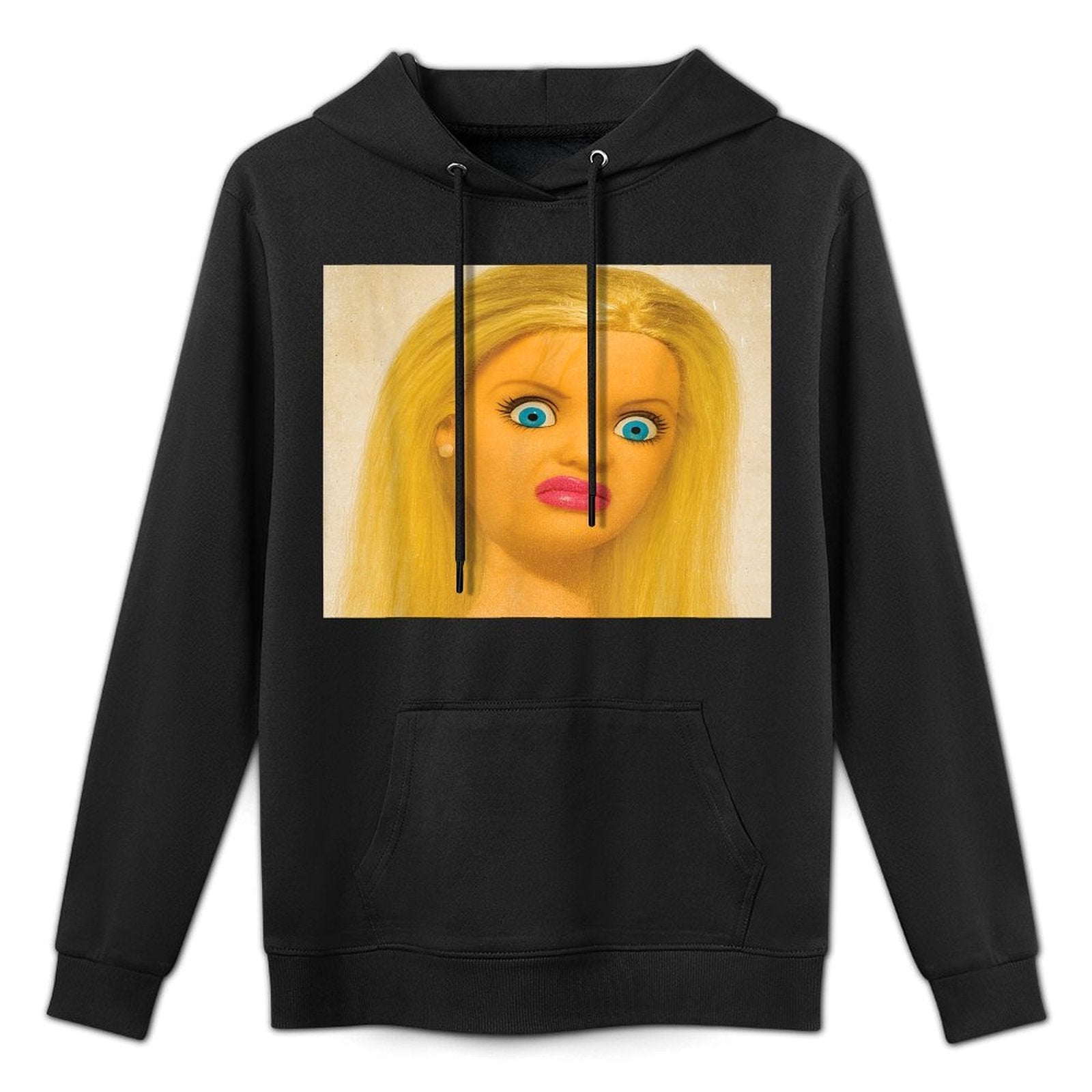 Disgusting Doll Face Meme Layering Staple Hoodie