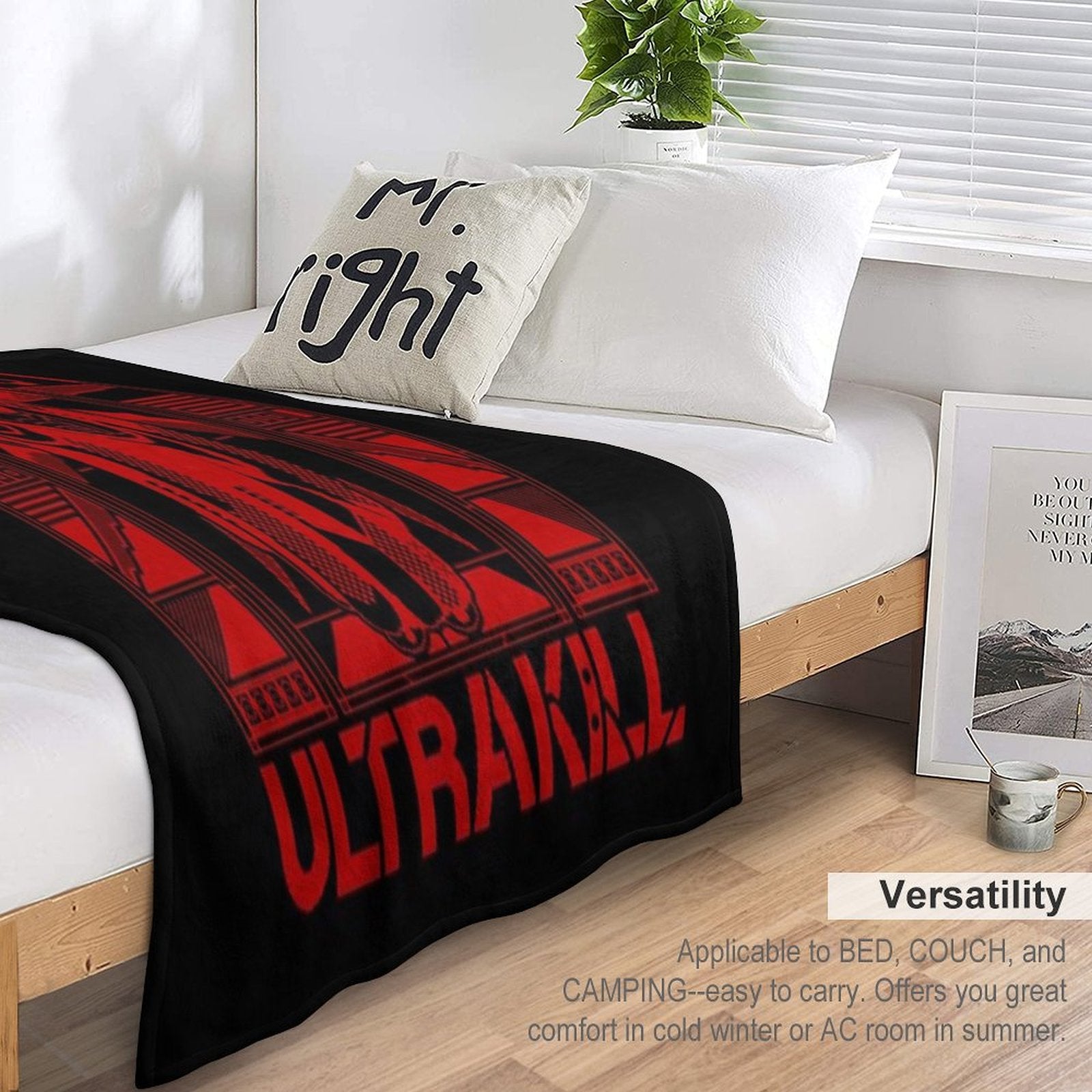 Ultrakill V2 Gabriel Ultrakill Plush Throw Blanket
