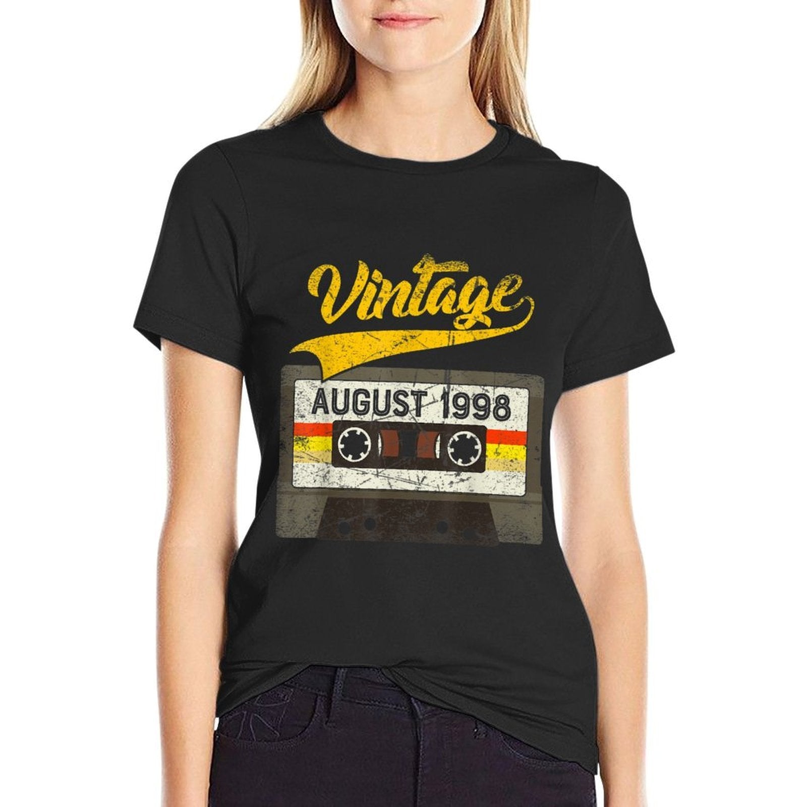 August 1998 21st Birthday Vintage Cassette  Odor-resistant T-Shirt