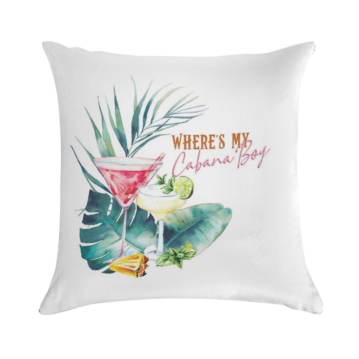 Where's My Cabana Boy Soft Ultra-Soft Texture Throw Pillow