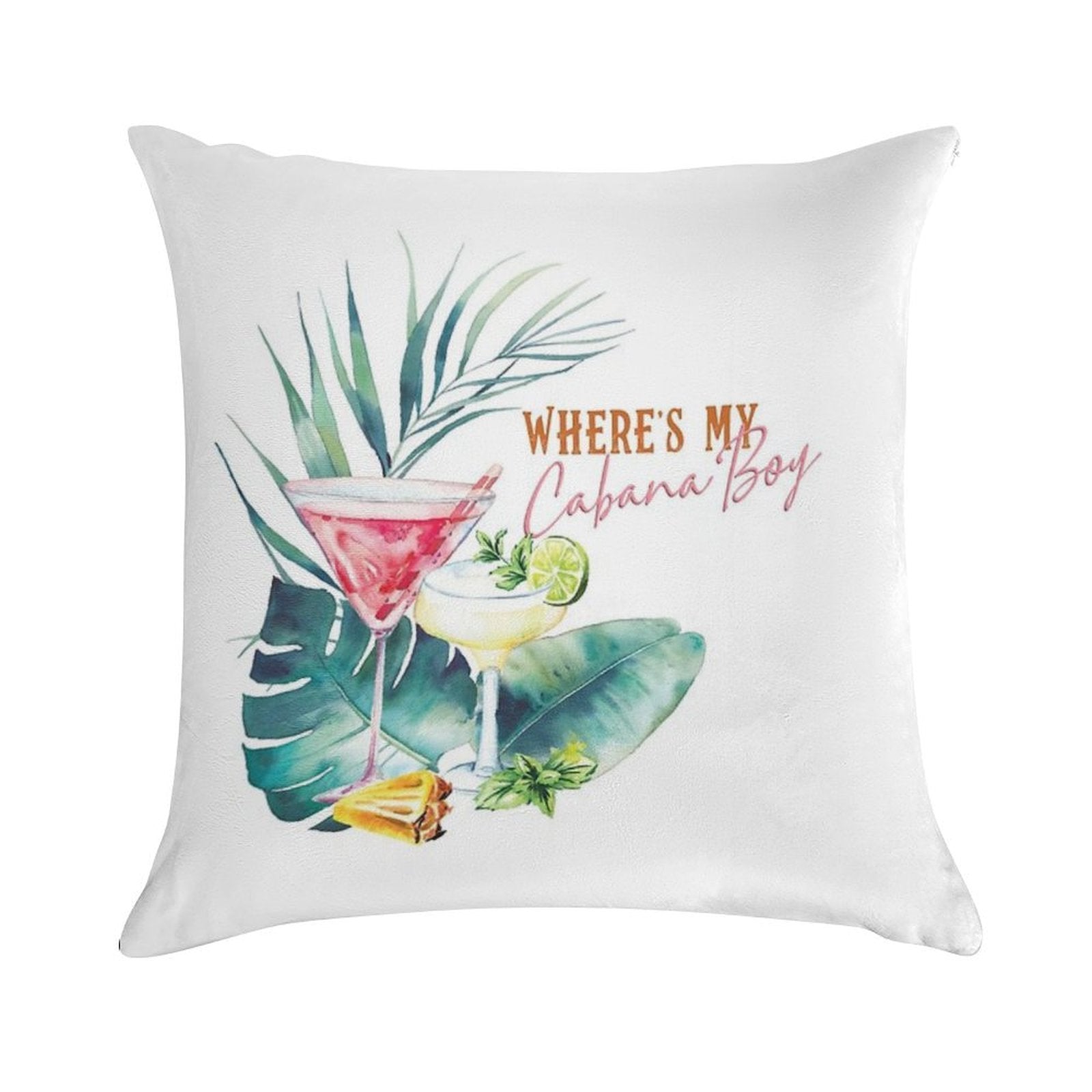 Where's My Cabana Boy Soft Ultra-Soft Texture Throw Pillow