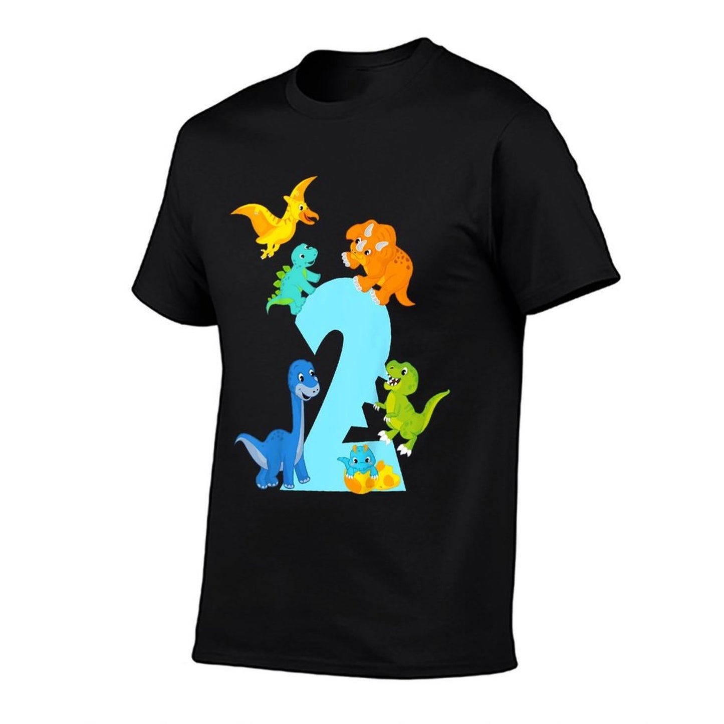 2 Years Old Dinosaur Toys Dino Slogan 2nd Birthday Boy Summer-ready Fabric T-Shirt
