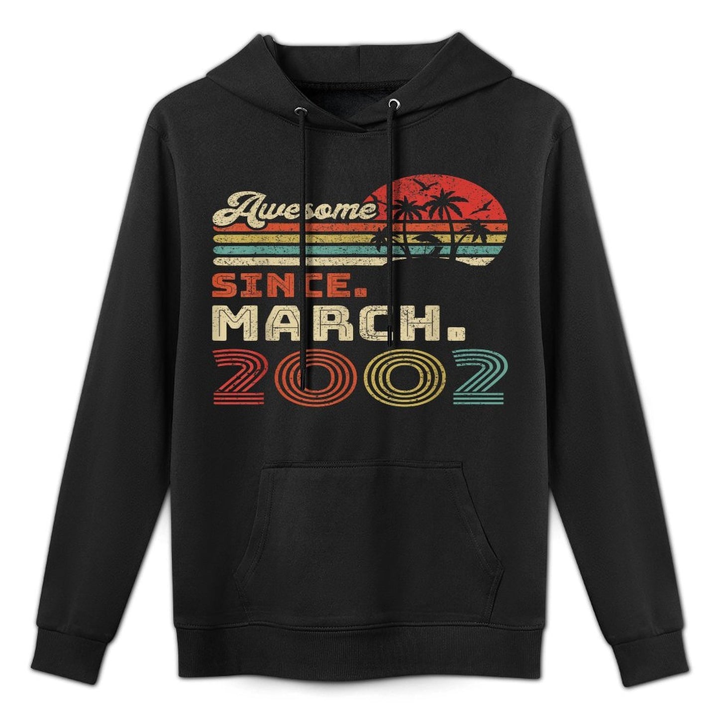 21 Year Old Awesome Since March 2002 21st Birthday Breathable Fabric Hoodie