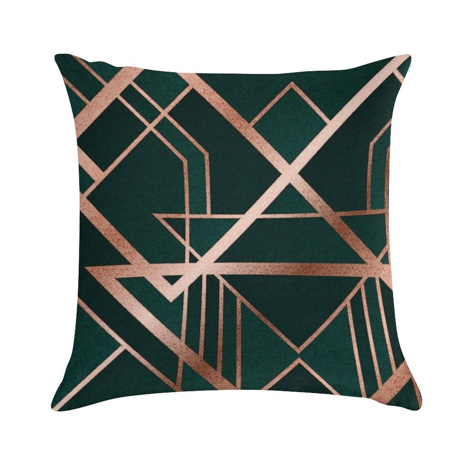 Green Art Deco Soft Multiple Sizes Throw Pillow