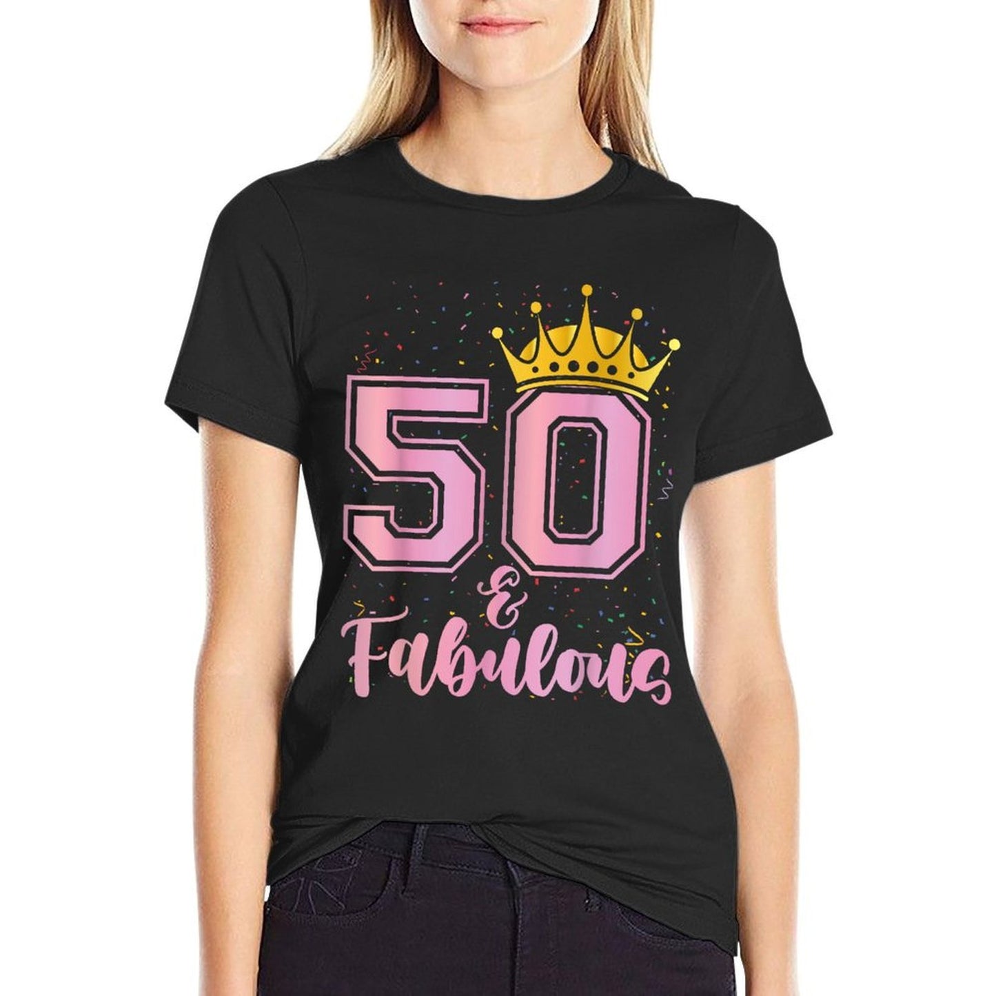 Women 50 Years Old And Fabulous Happy 50th Birthday Eco-friendly Material T-Shirt