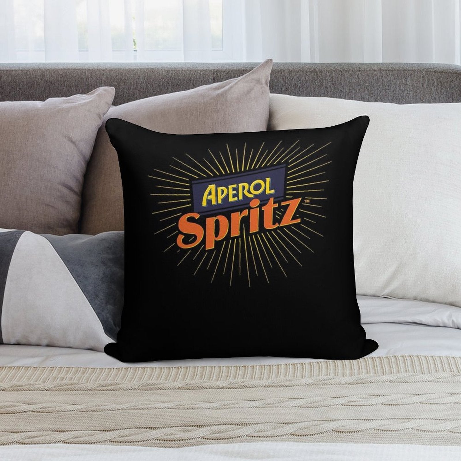 Aperol Aperol Aperol Spritz Soft Decorative Cover Throw Pillow