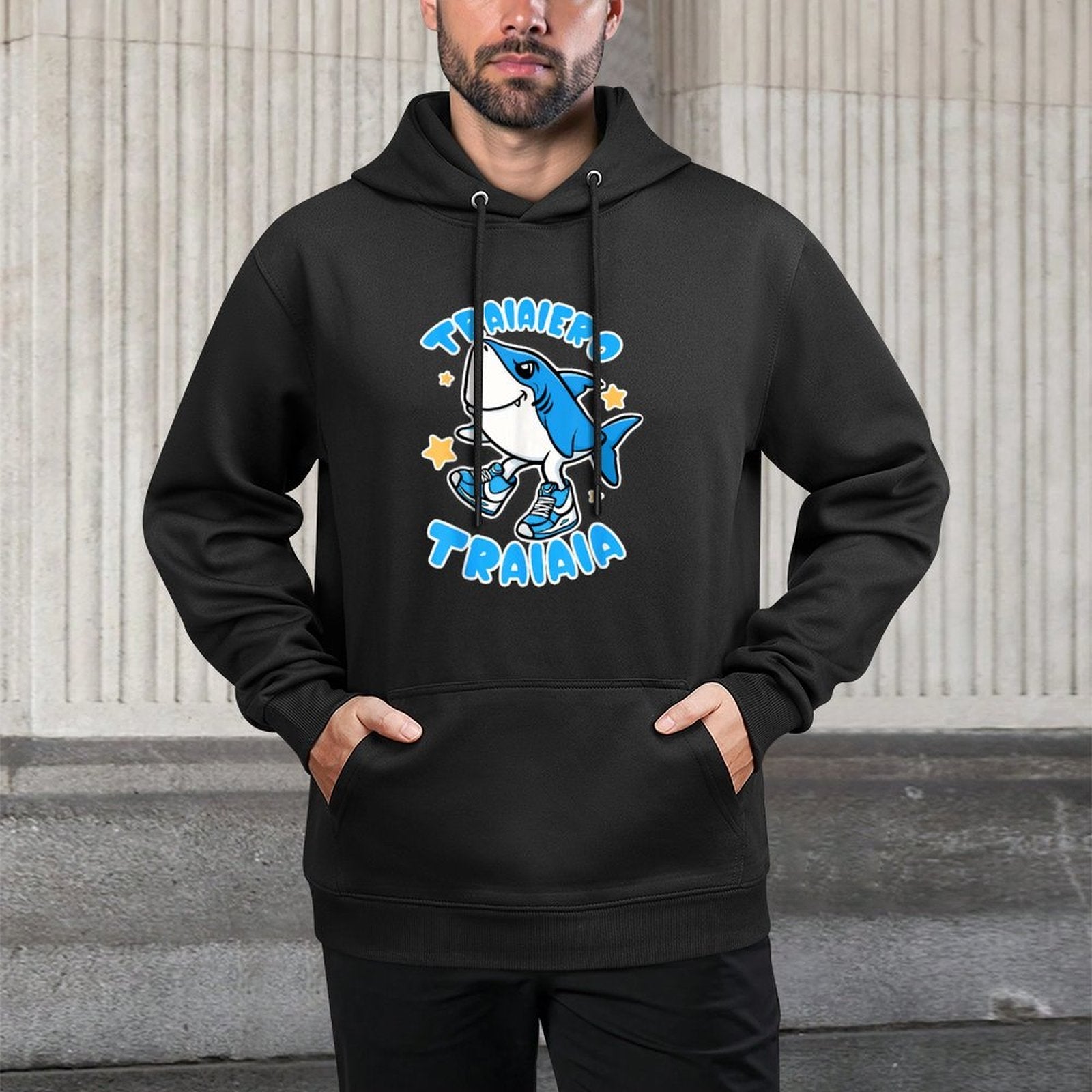 Tralalero Tralala Bootleg Brainrot Italian Brainrot Meme Colorfast Hoodie