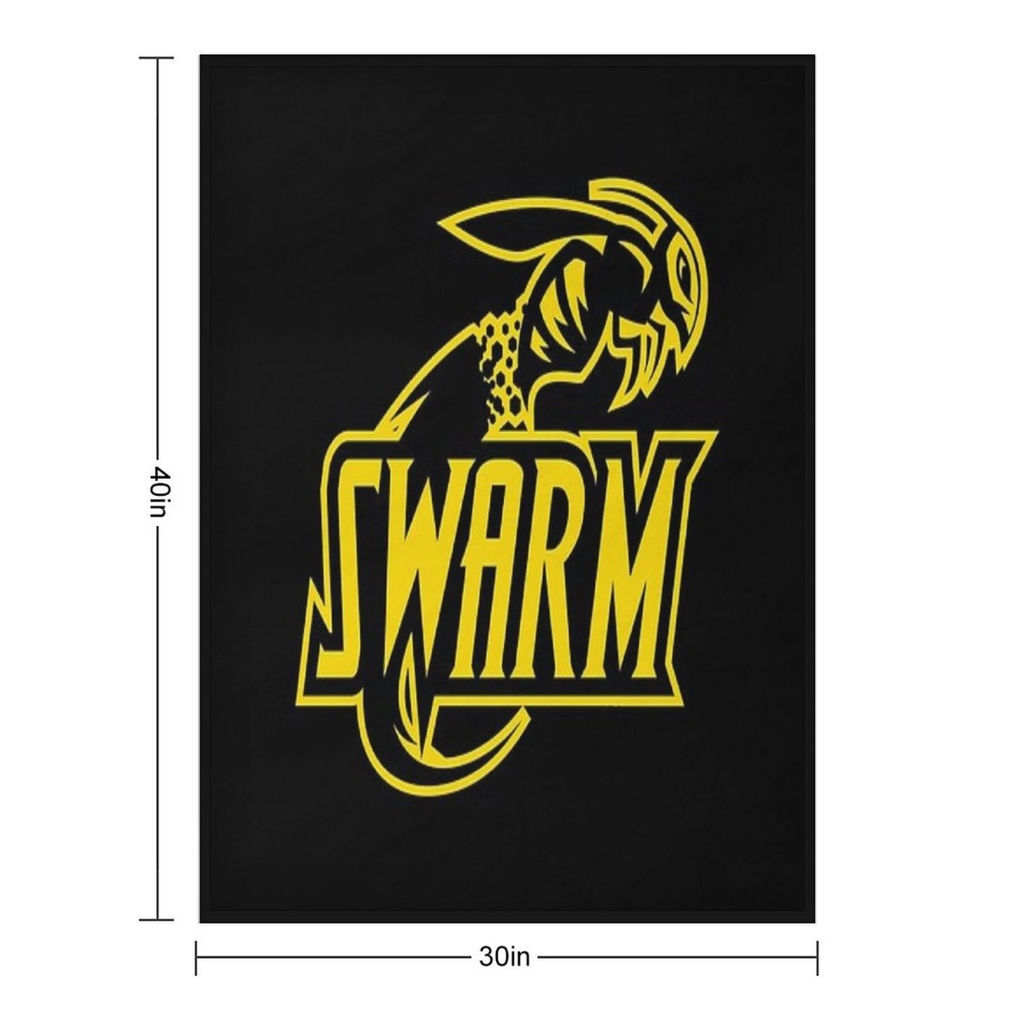 Swarm Sports Logo Versatility Throw Blanket