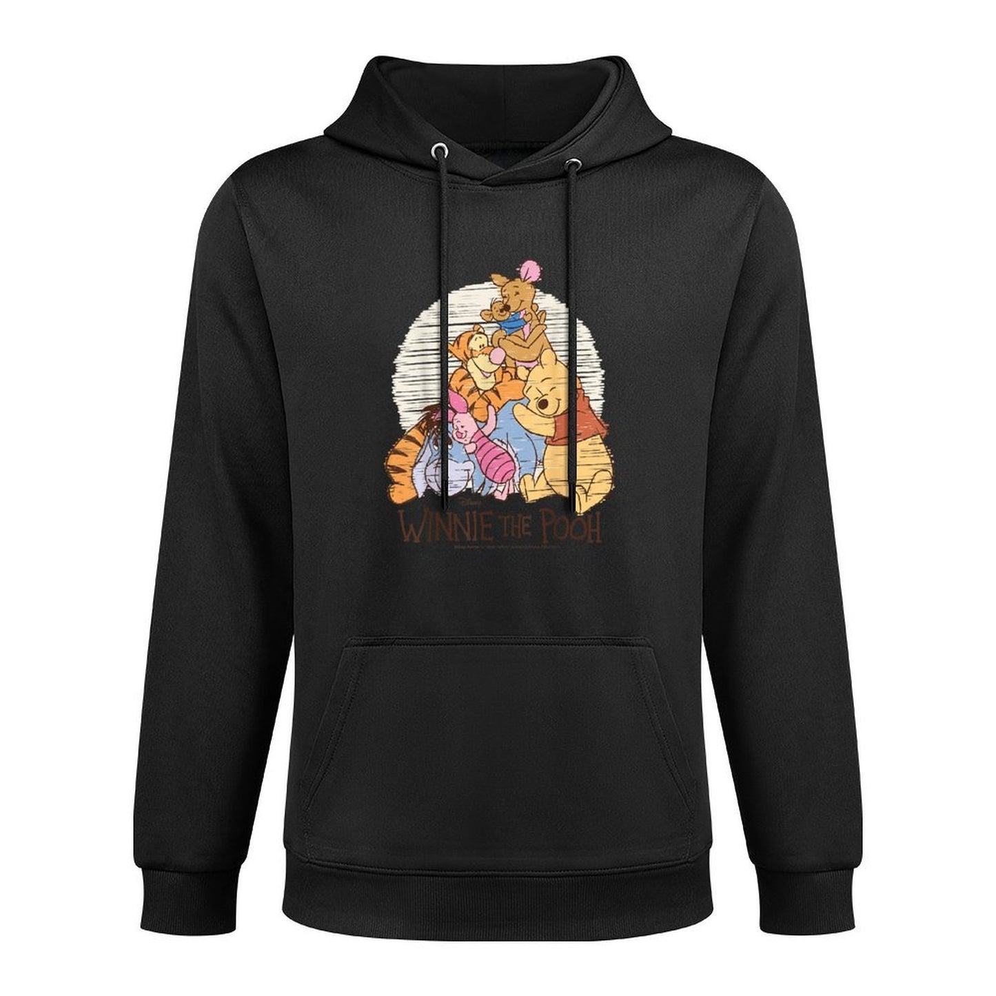 Winnie The Pooh - Pooh Eeyore Piglet Tigger Kanga Roo Hug Adjustable Hood Hoodie