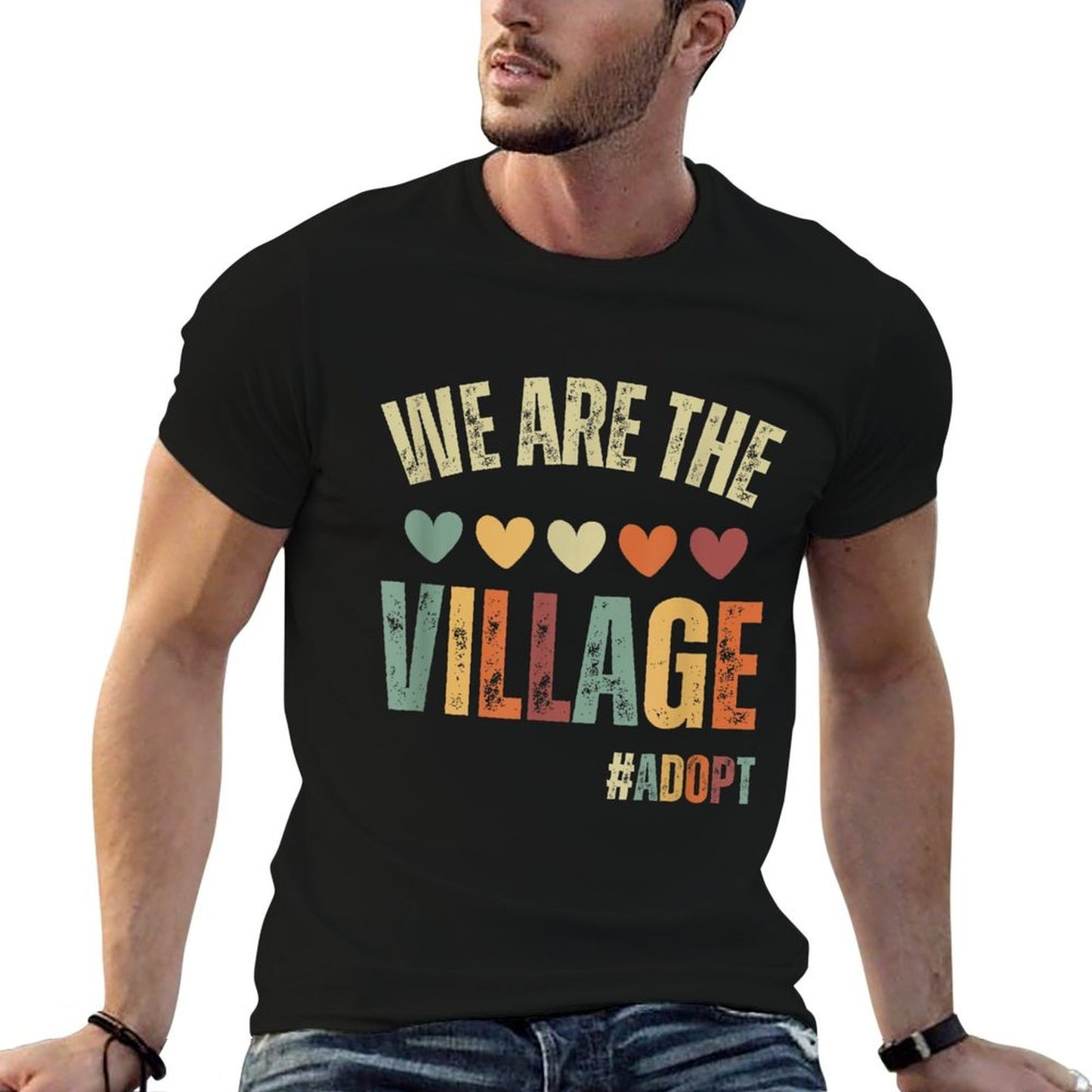 We Are The Village, Adopt - Adoption Day 2023 Tagless Design T-Shirt