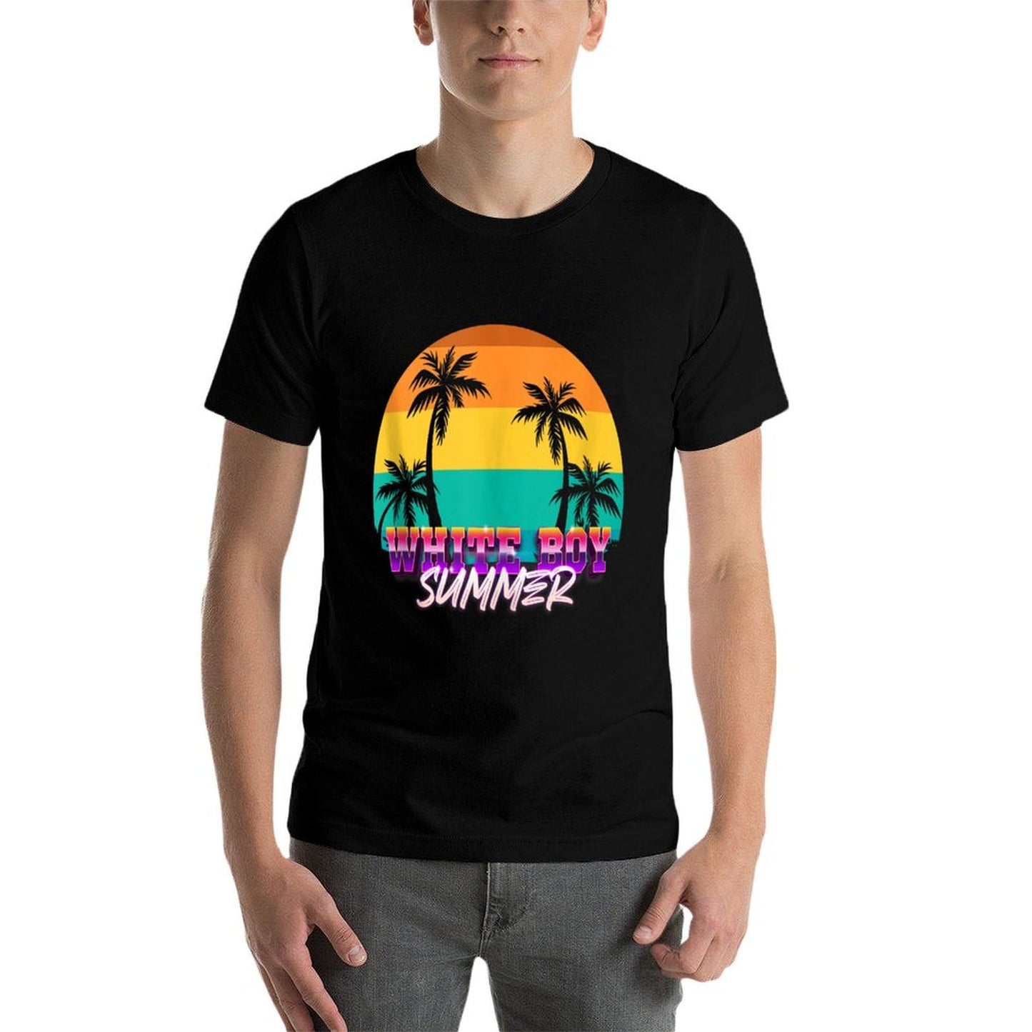 White Boy Summer Polyester Blend T-Shirt