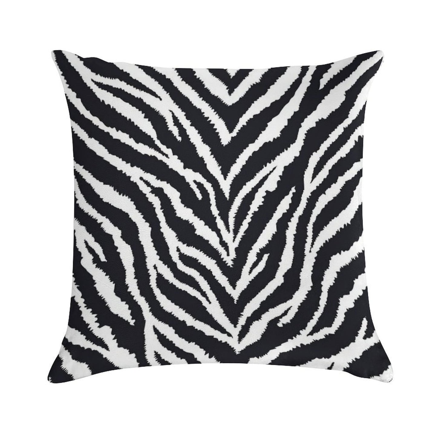 Zebra Fur Print Soft Gift Ready Throw Pillow