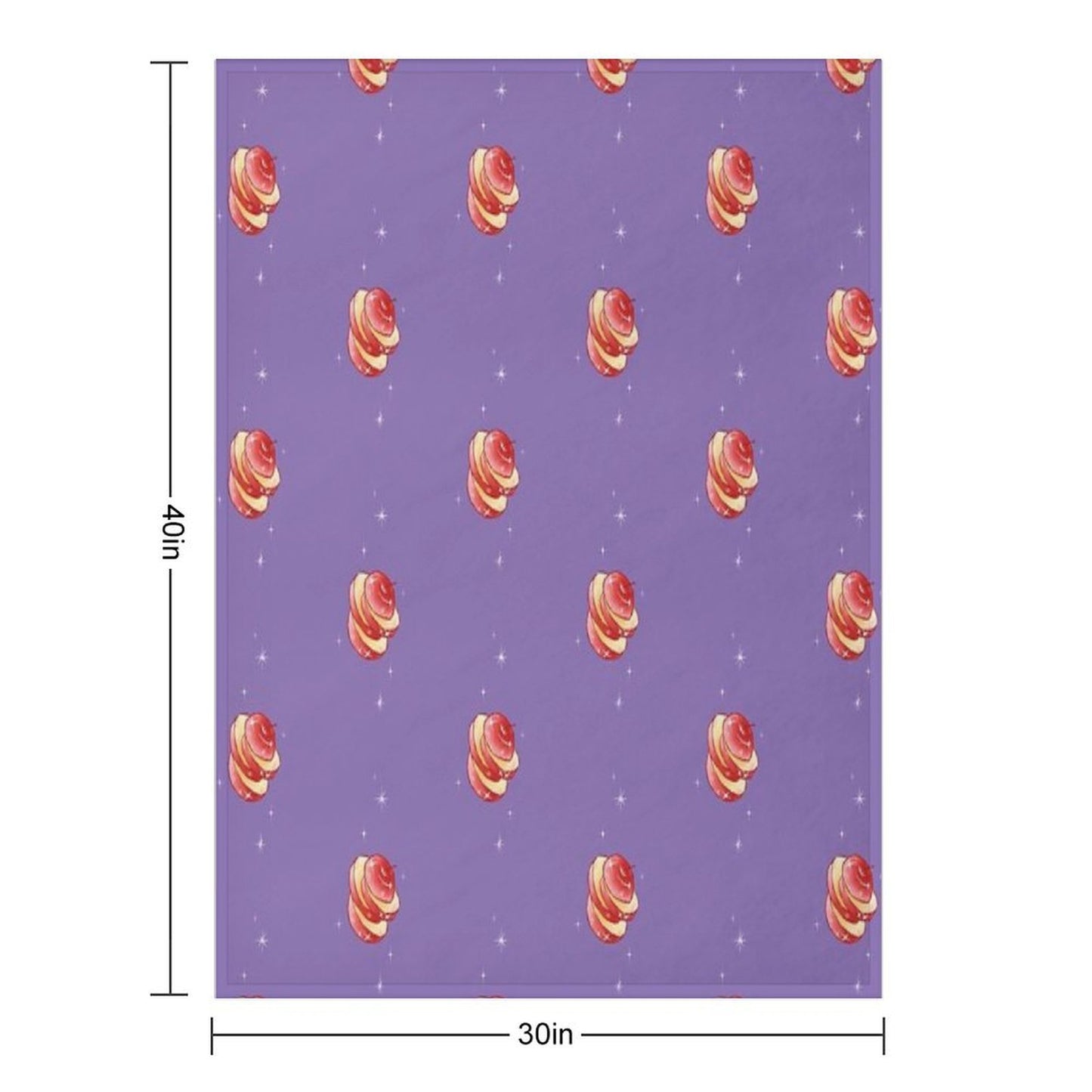 Sliced Apple Machine-washable Throw Blanket