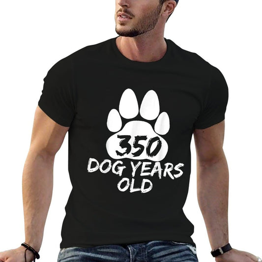 350 Dog Years Old Shirt - 50th Birthday Tshirt  Slim-fit Cut T-Shirt