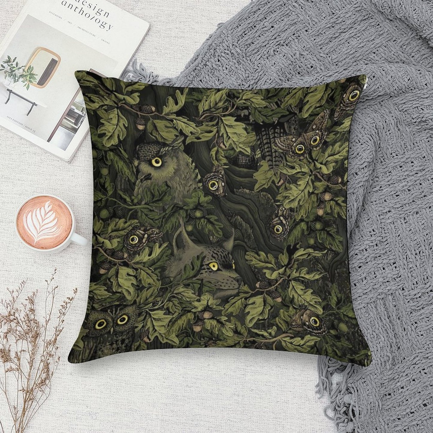 Fit In (olive Green) Soft Ultra-Soft Texture Throw Pillow
