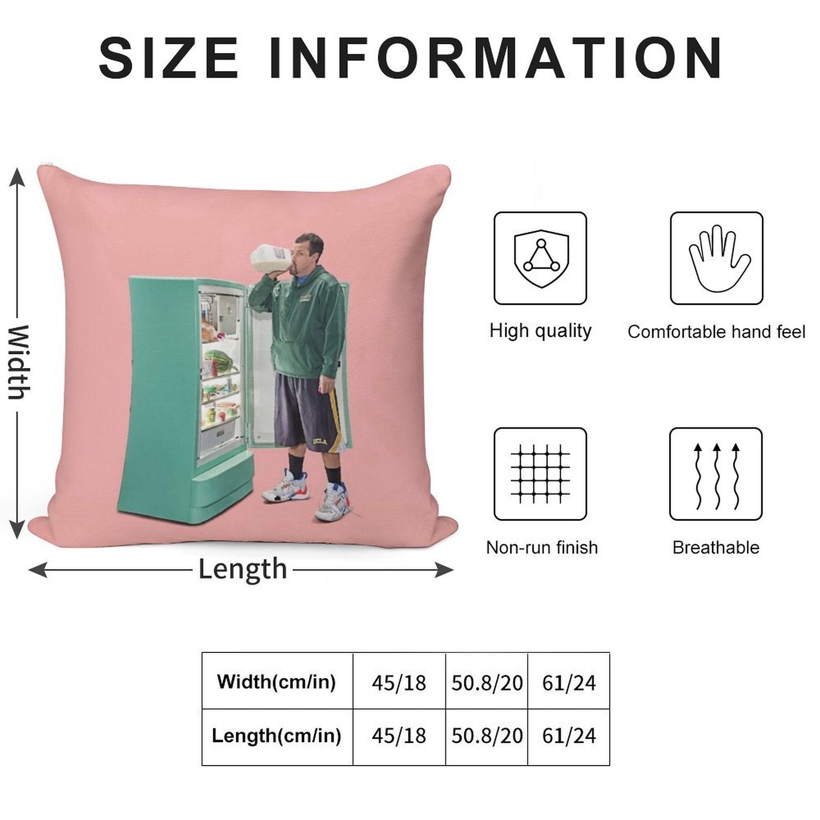 Adam Sandler Soft High-Density Material Throw Pillow