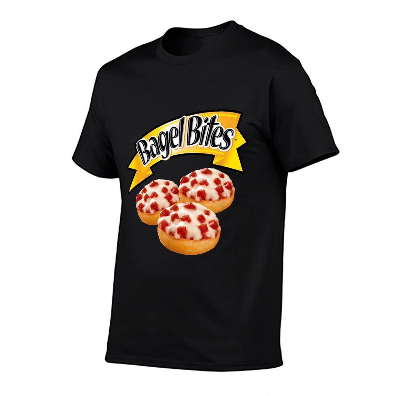 Bagel Bites Official Pizza Snacks Real Tasty Food Logo  Cotton T-Shirt