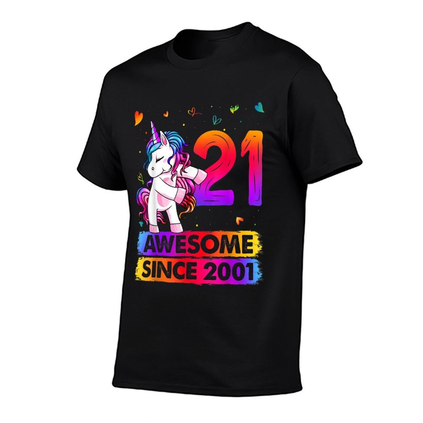 21 Year Old Unicorn Flossing 21st Birthday Unicorn Party Graphic-printed T-Shirt