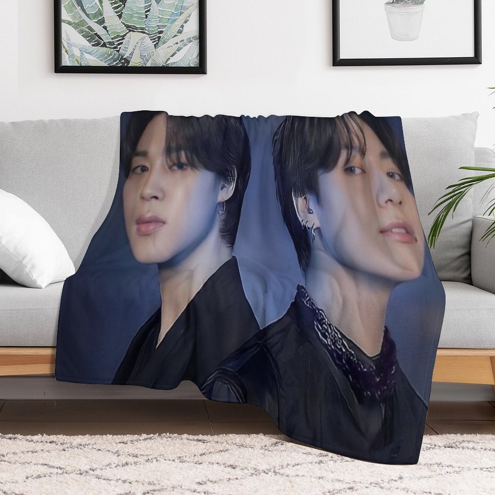 Jikook Easy Care Throw Blanket