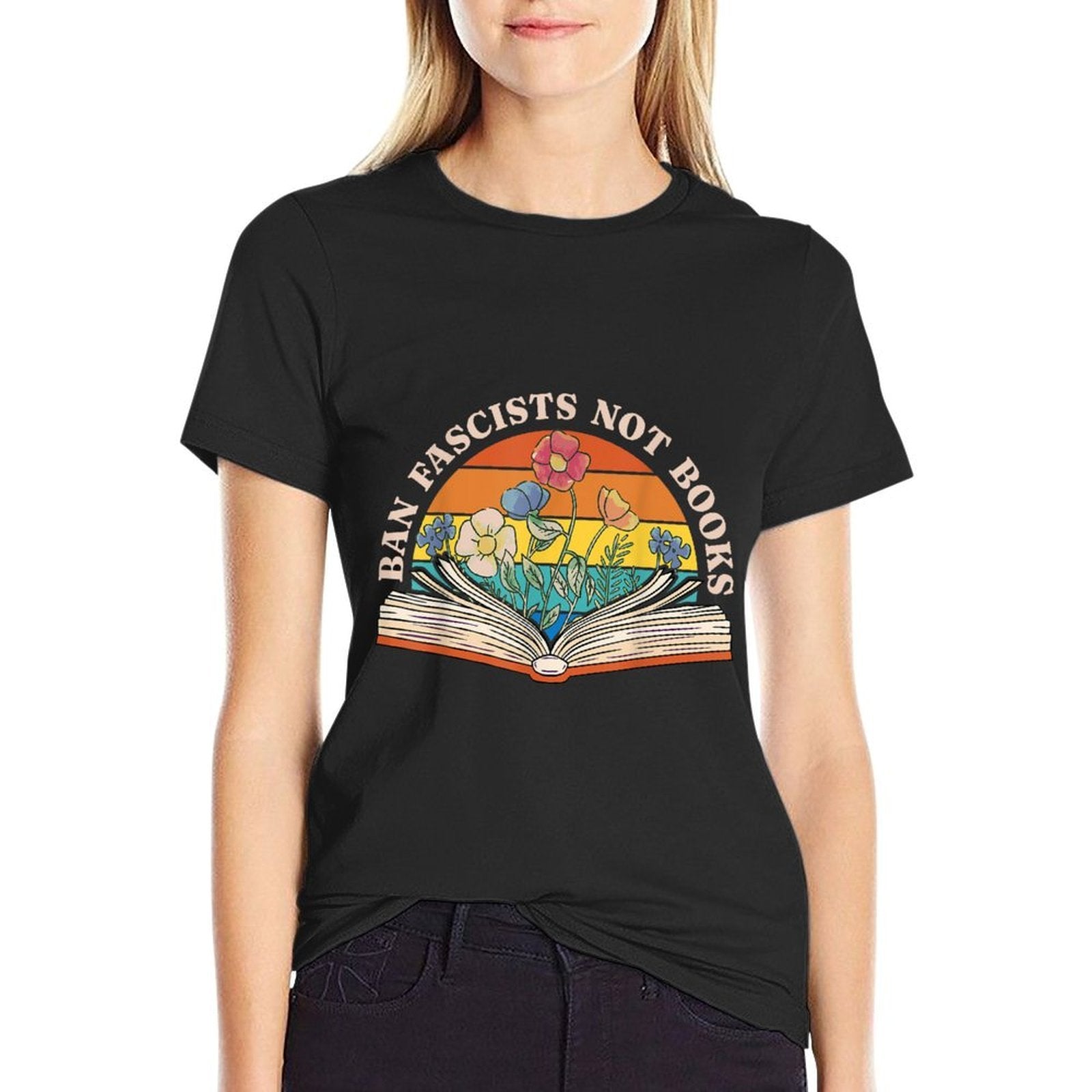 Ban Fascists Not Books  Affordable Price T-Shirt