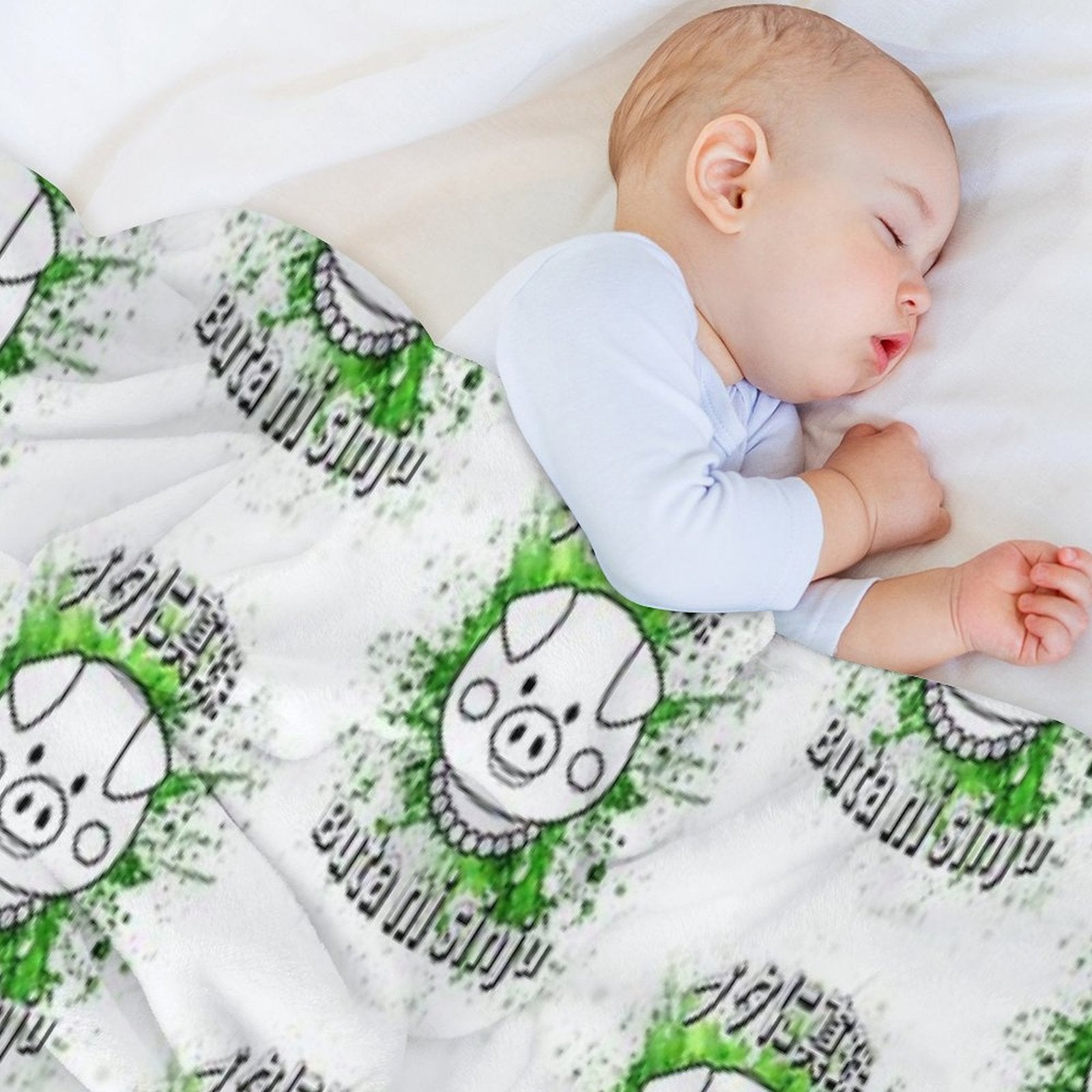 Copie De A Dapper Pig! With Colored Background Anti-pilling Throw Blanket