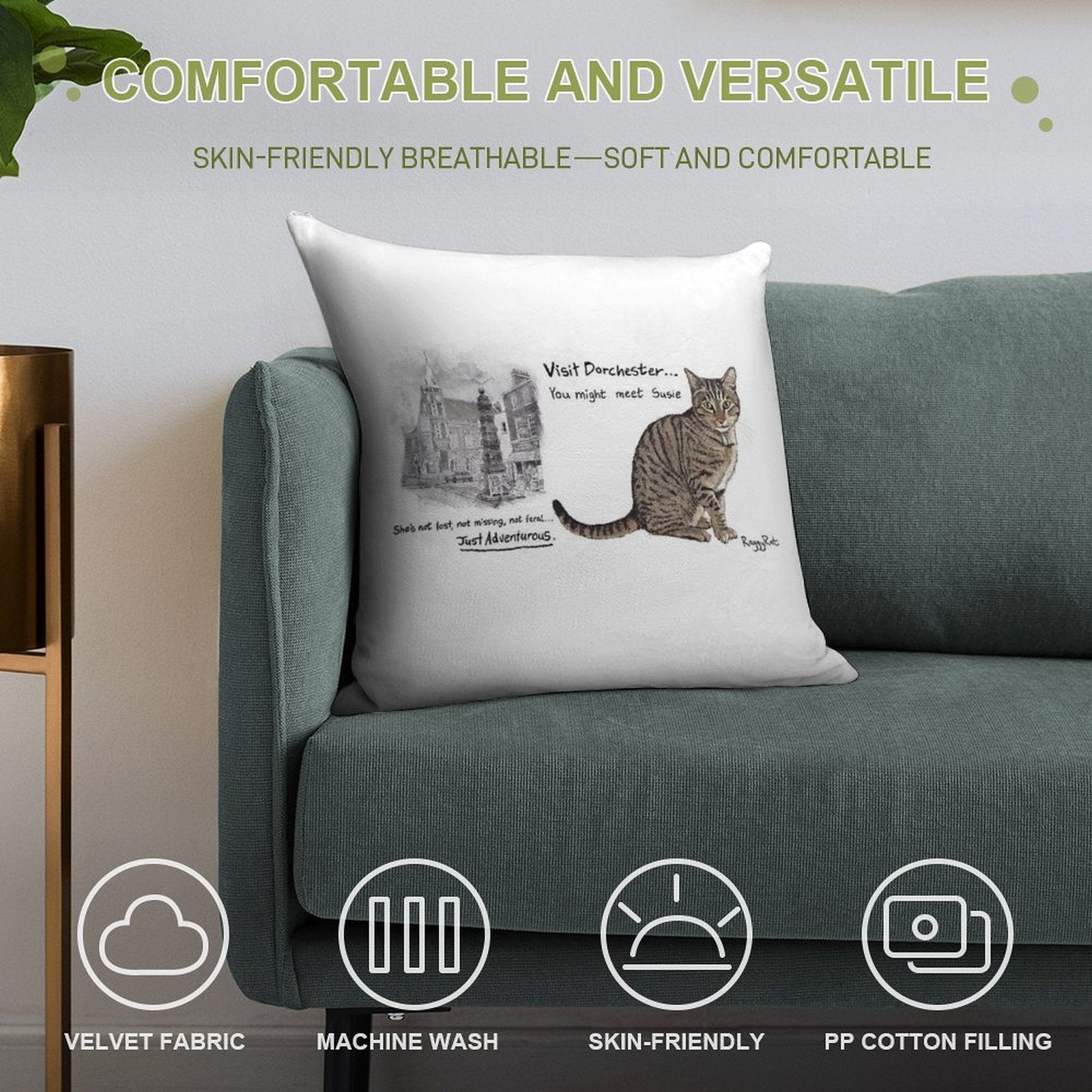Dorchester Susie Soft Anti-Pilling Throw Pillow