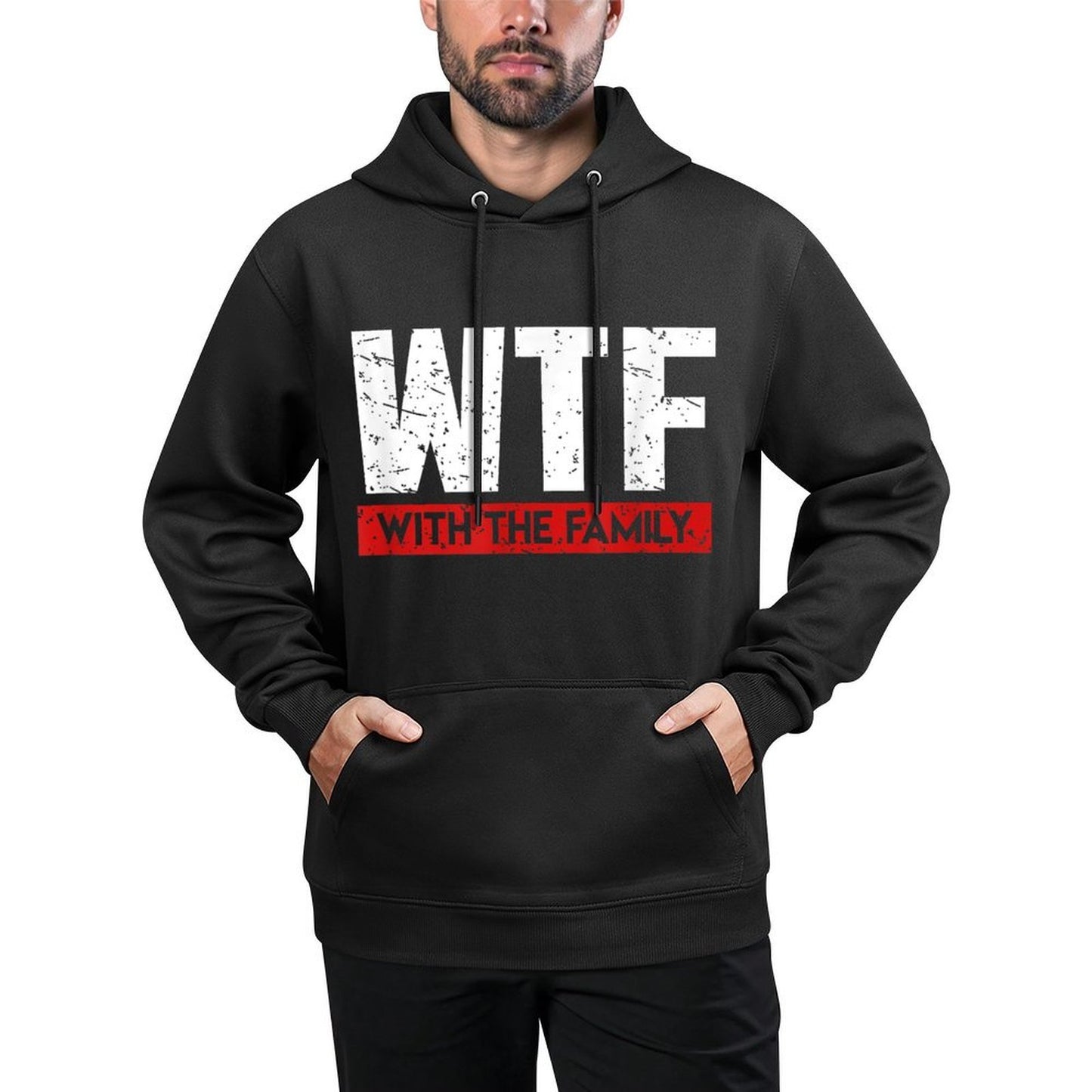 WTF With The Family On Vacation Funny Gag Gift All-Day Comfort Hoodie