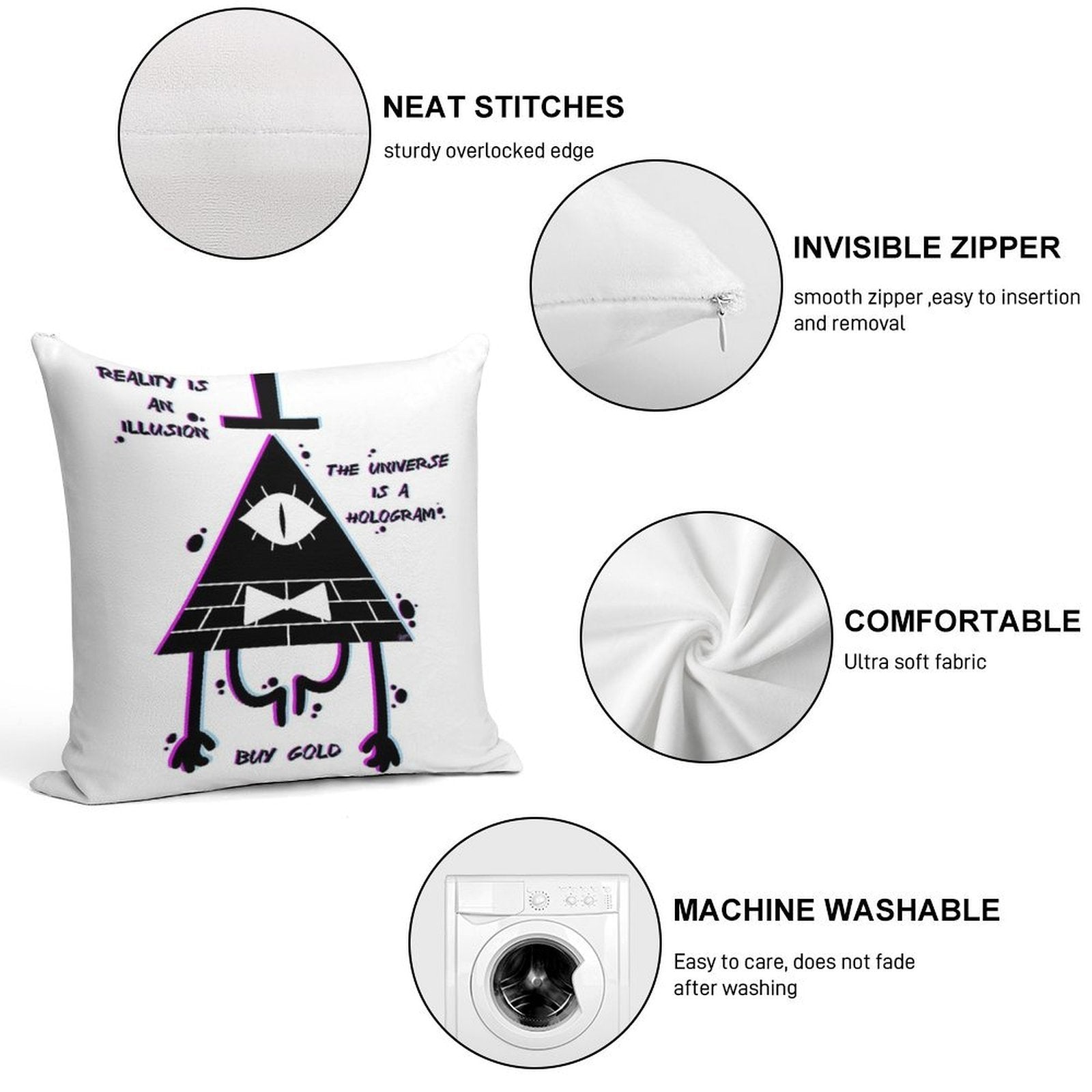 Illusion Soft Warmth Comfort Throw Pillow