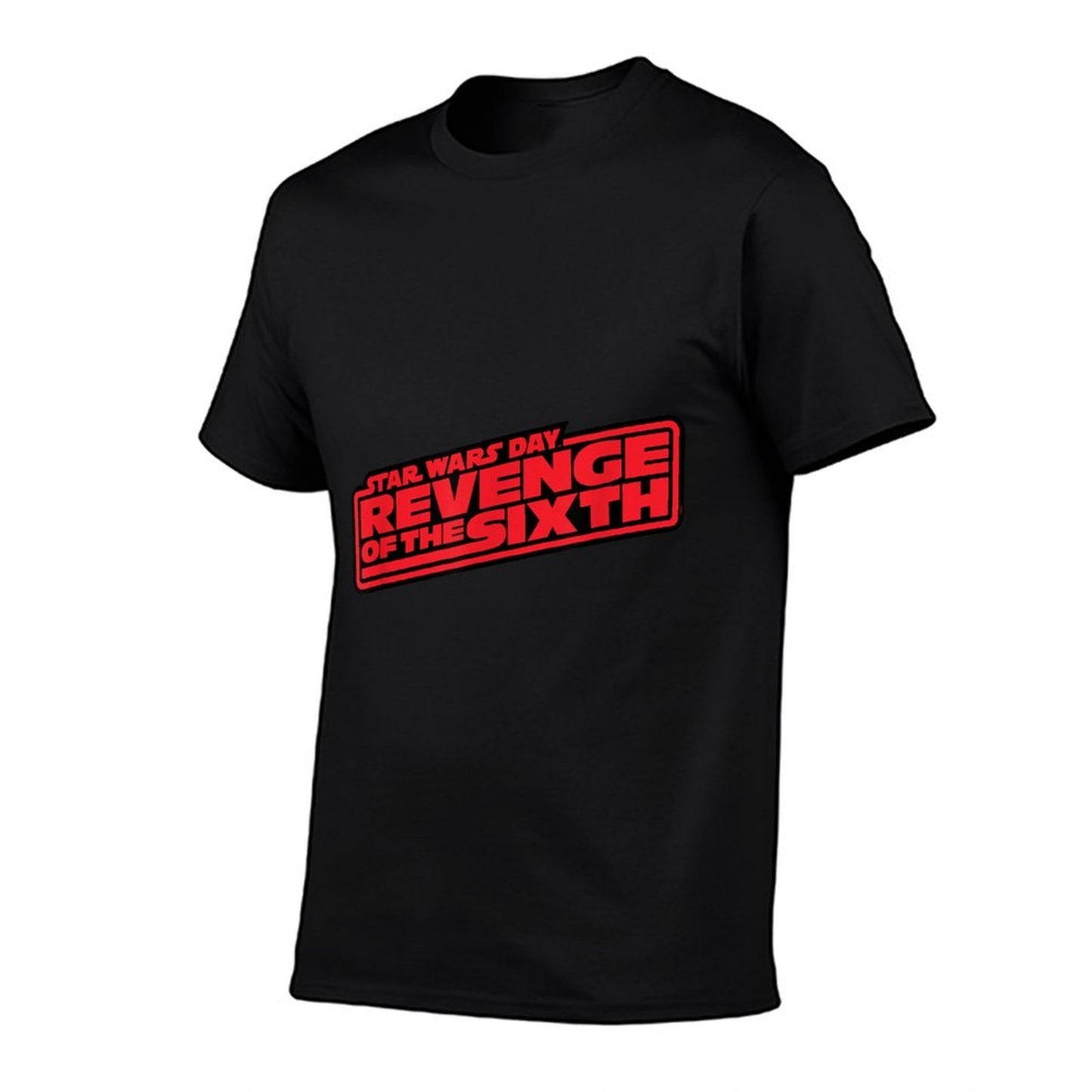 Star Wars Day Revenge of The Sixth May 6th Angled Logo Polyester Blend T-Shirt