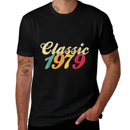 40th Birthday Gifts 1979 Funny Retro 40 Mens Womens Classic  Quick-drying T-Shirt