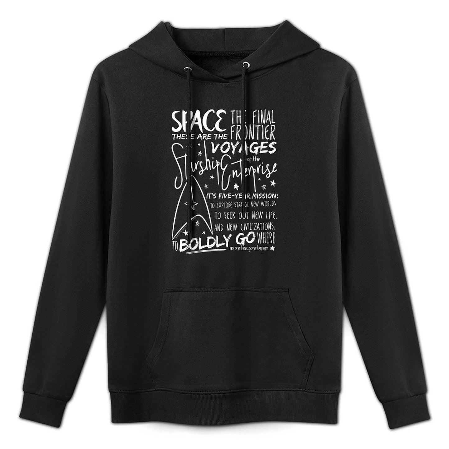 Star Trek Original Series Handwritten Speech Graphic Breathable Fabric Hoodie