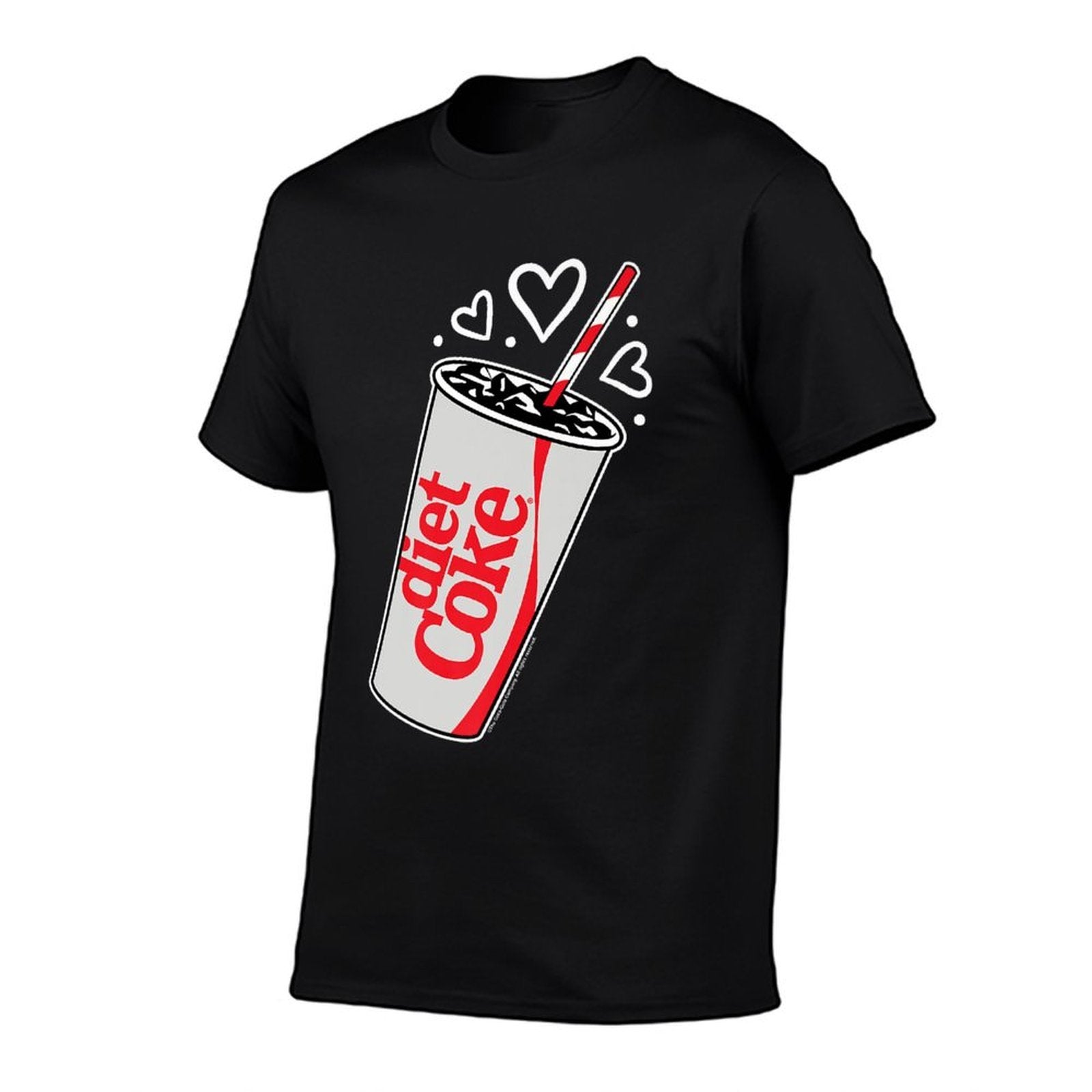 Coca-Cola - Diet Coke Heart Bubbles Premium  Cotton T-Shirt