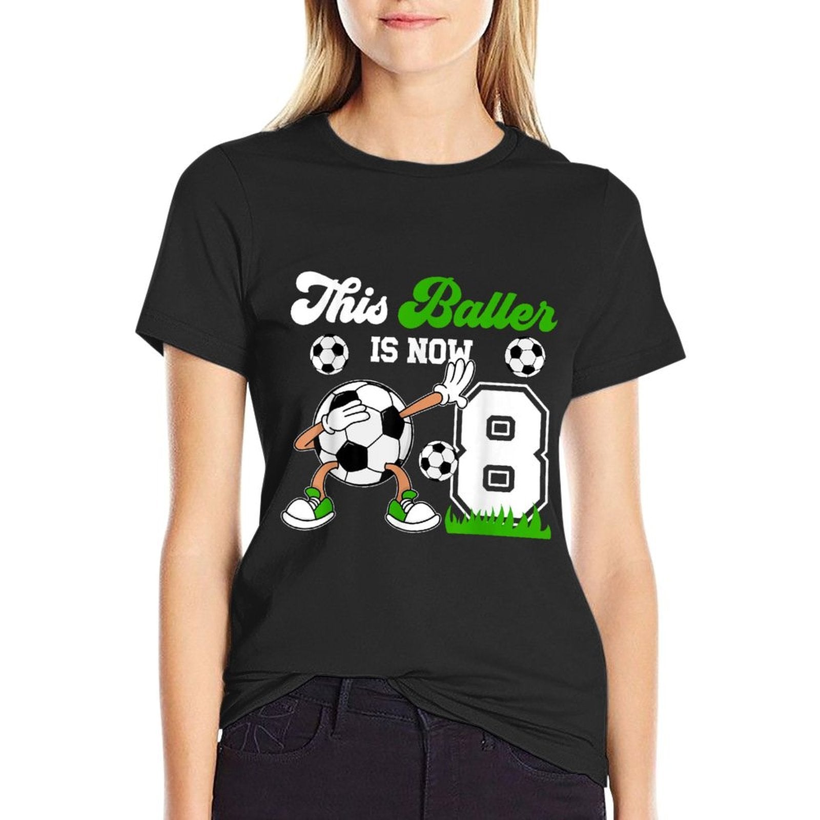 8th Birthday Soccer Boy Eight Year Old Soccer Player  Classic T-Shirt