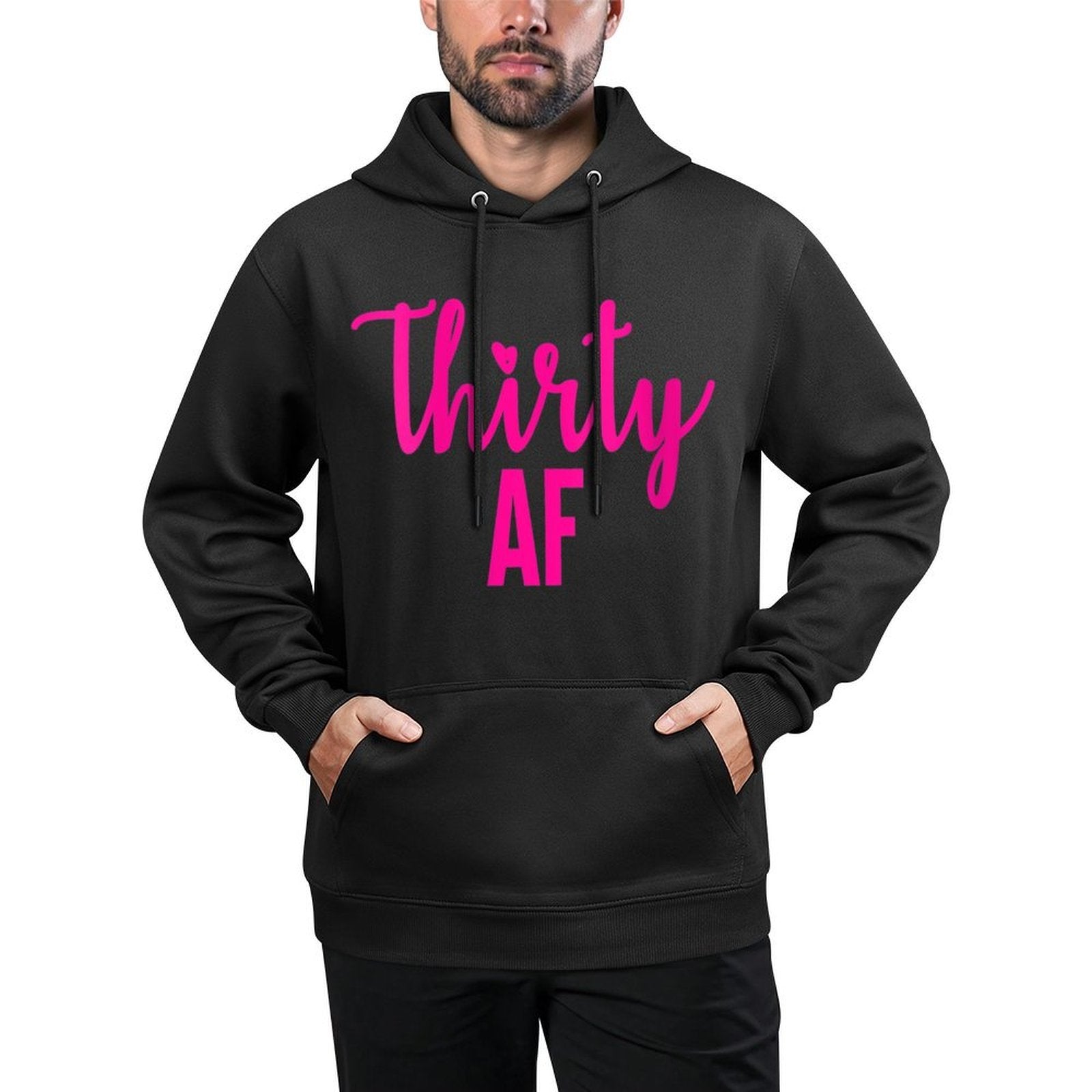 Womens 30 Thirty AF 30th Birthdays for Her Breathable Fabric Hoodie