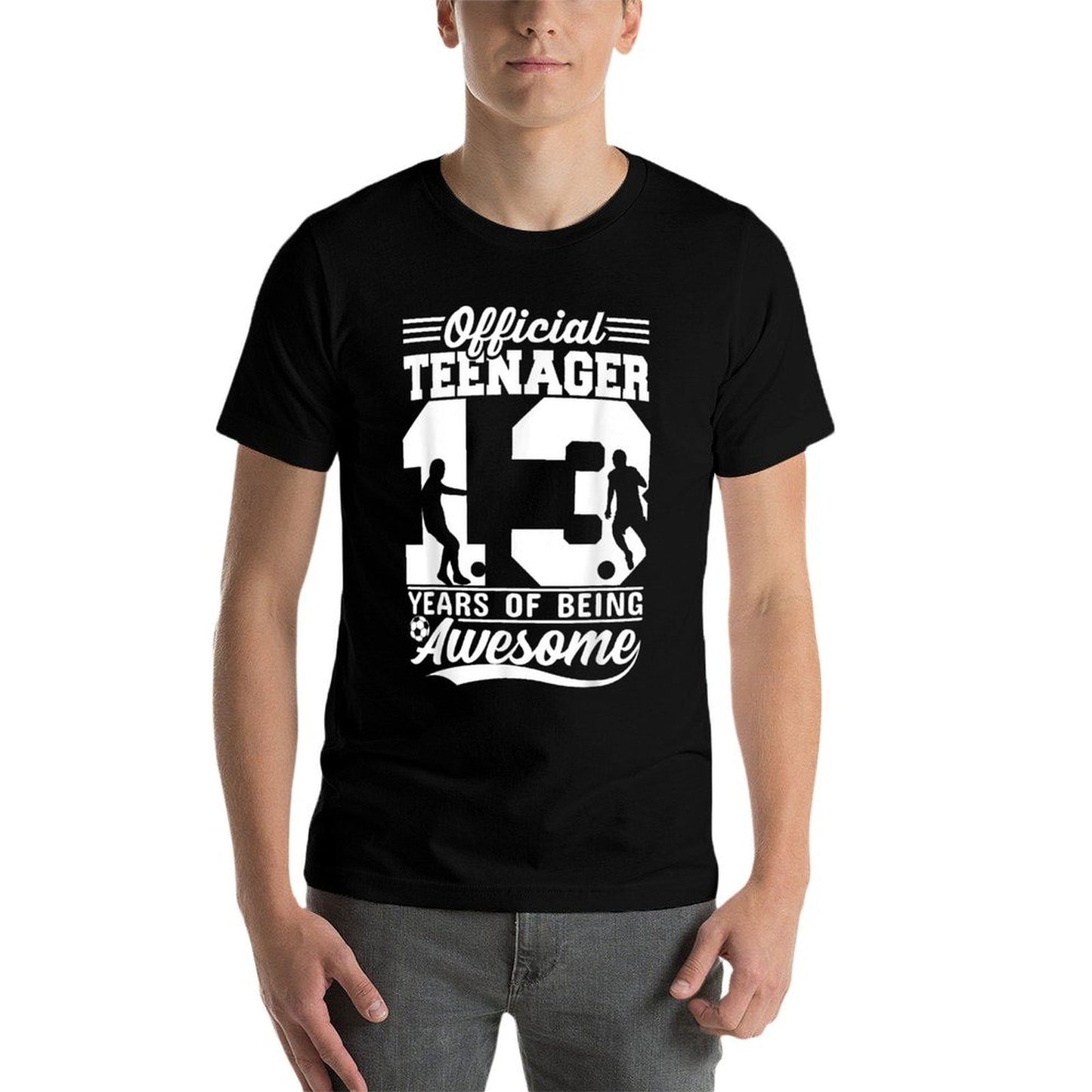 13 Years Officialnager Soccer 13th Birthday Boy Girl Eco-friendly Material T-Shirt