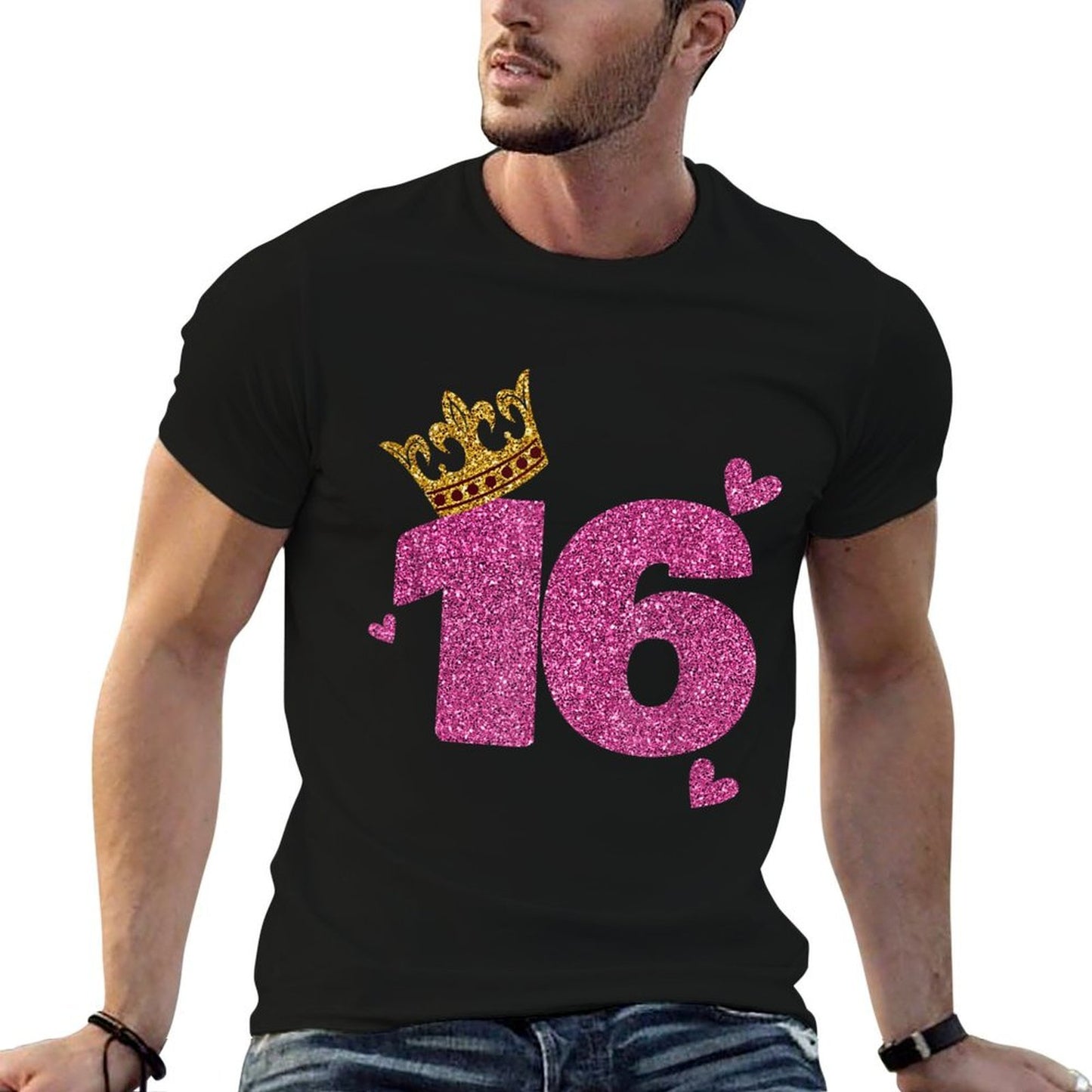 16th Birthday Crown 16 Years Old Bday Versatile T-Shirt