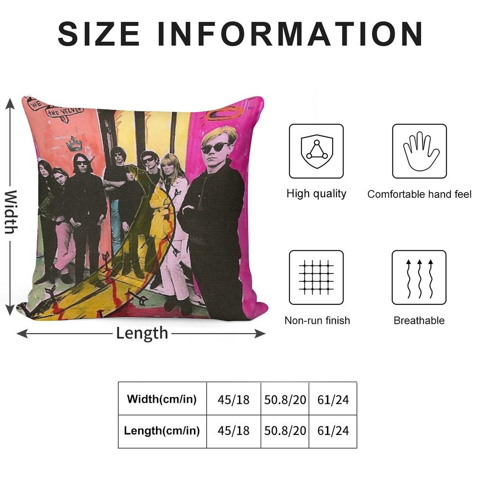 Andy Warhol And The Velvet Underground Soft Shrink-Resistant Throw Pillow