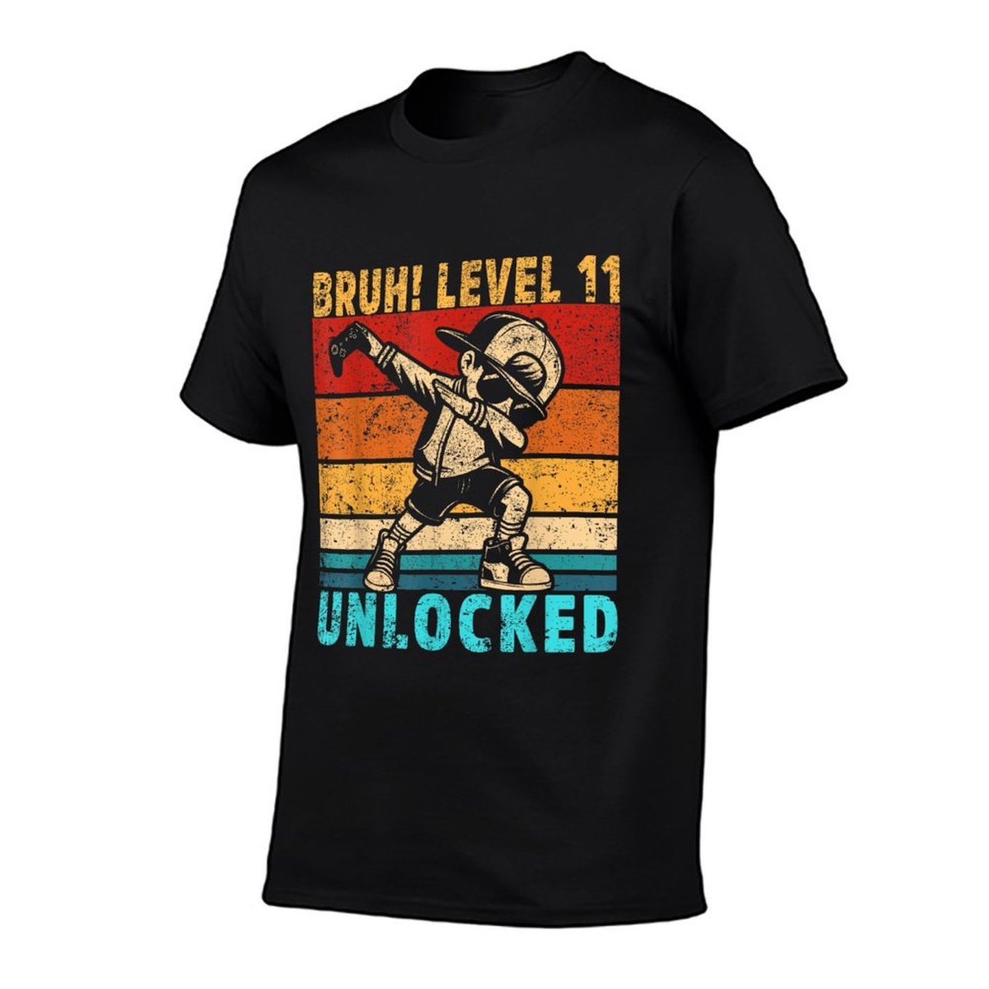 11 Year Old Birthday Dabbing Boy Bruh 11th Level Unlocked Soft T-Shirt