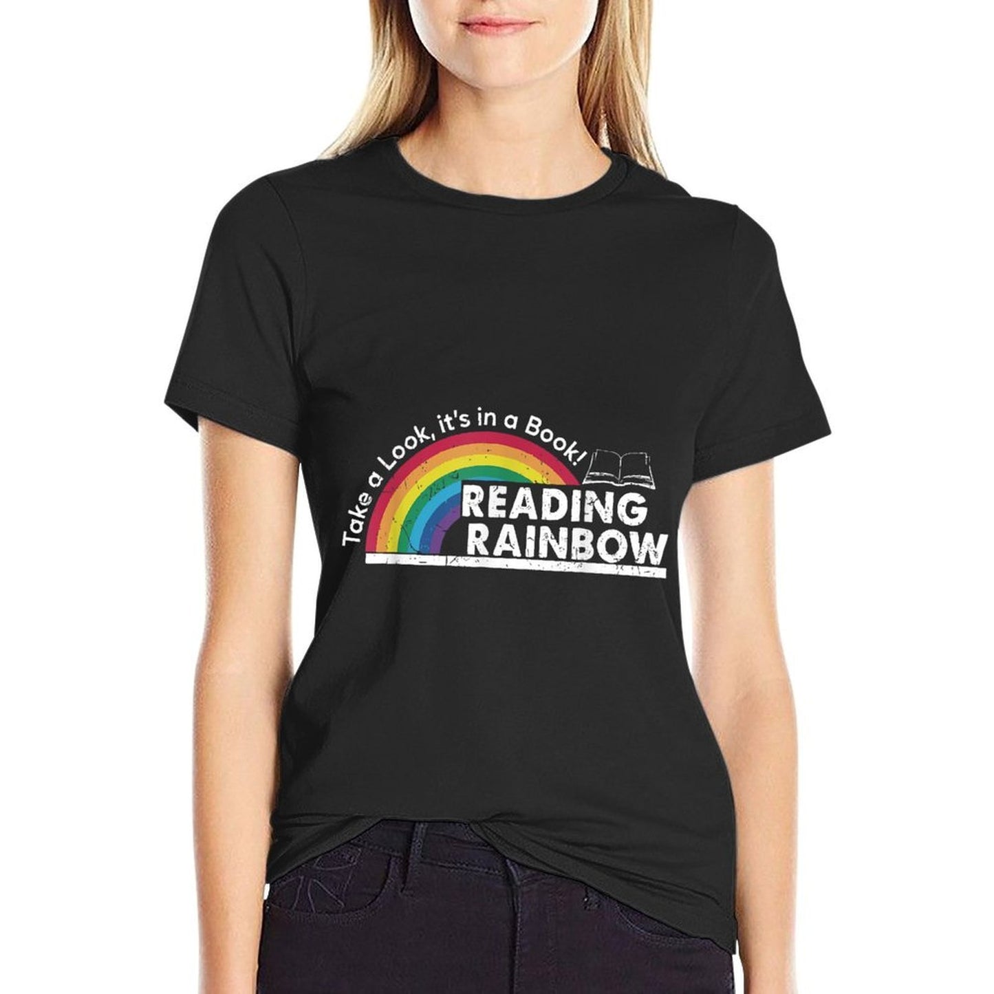 Take A Look Its In A Book Retro Reading Book Lover Slim-fit Cut T-Shirt