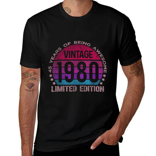 45 Year Old Gifts Limited Edition 45th Birthday Women  Trendy Pattern T-Shirt
