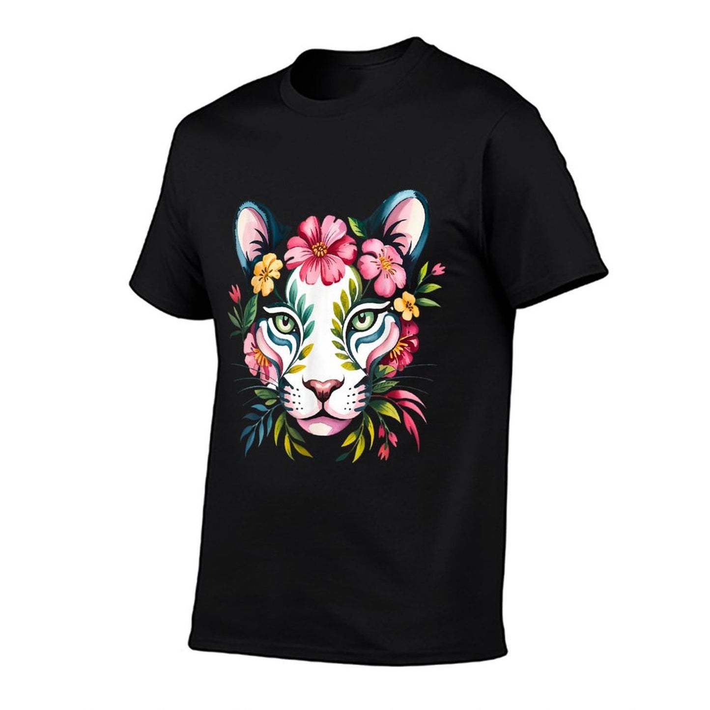 Watercolor Fantasy-like Puma Flowers Moisture-wicking T-Shirt