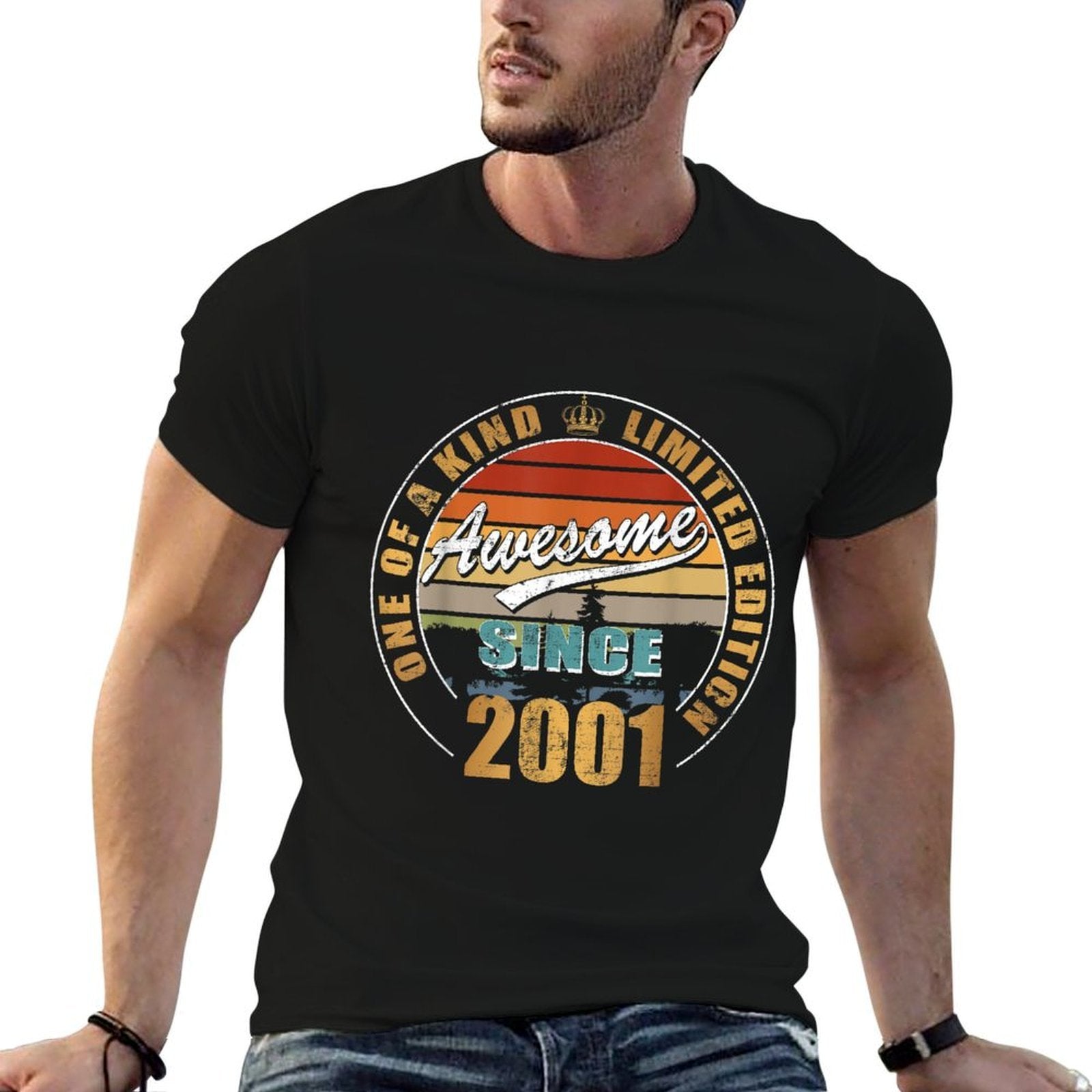 Awesome Since 2001 - For 21 Year Old - 21st Birthday  Durable T-Shirt
