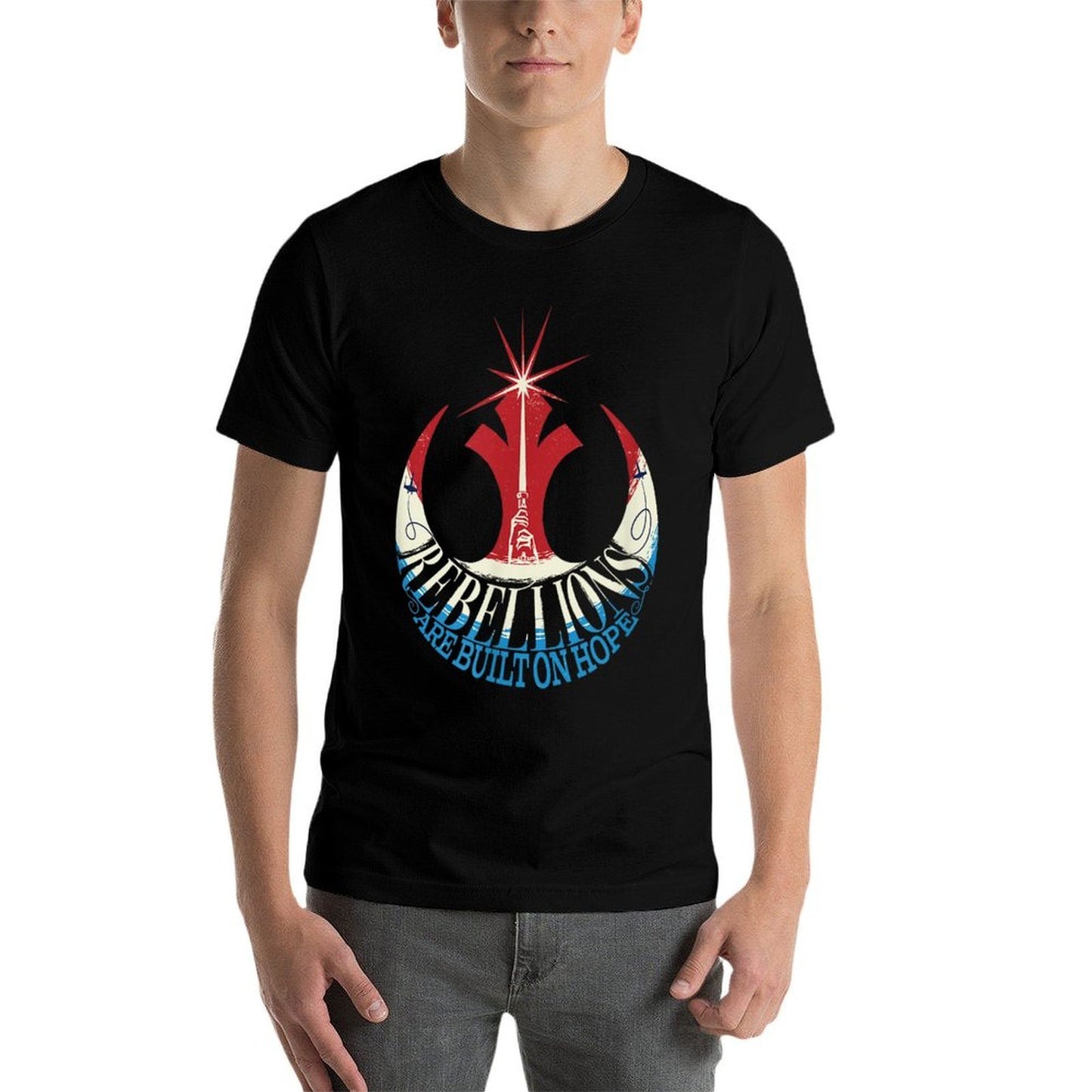 Star Wars Rebel Alliance Rebellions Are Built on Hope USA Oversized Silhouette T-Shirt