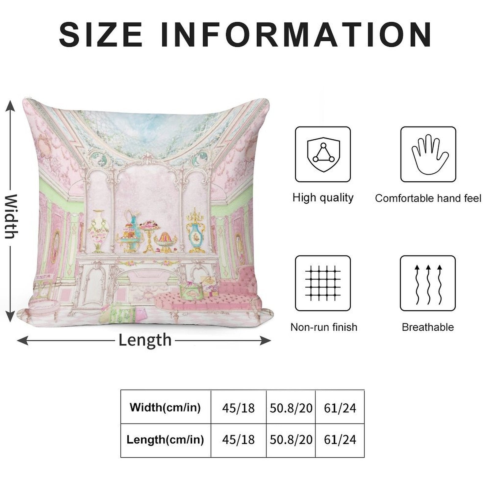 French Patisserie, Marie Antoinette Pink Cake Shop Diorama Soft Style Accent Throw Pillow