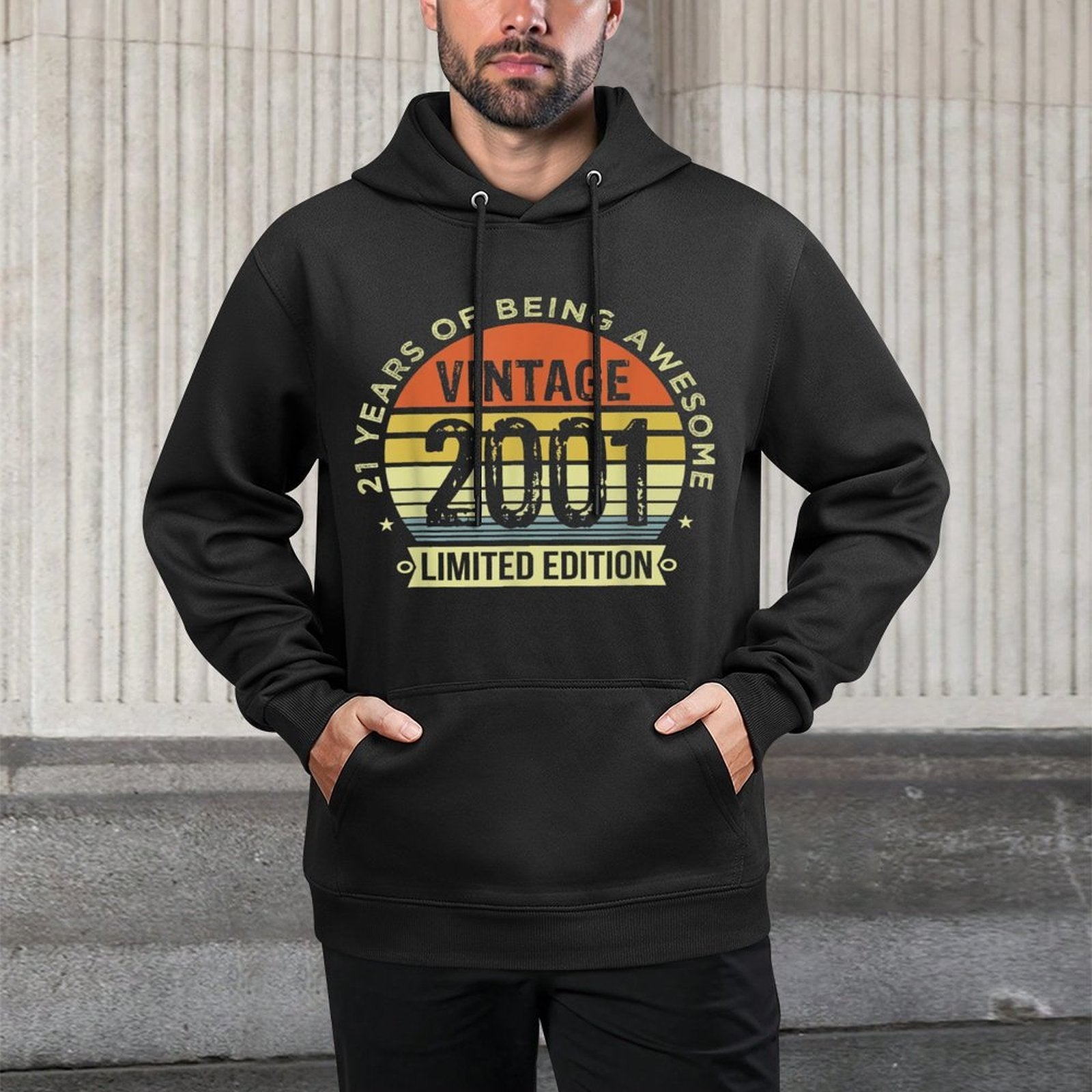 Vintage 2001 Limited Edition 21 Year Old Gifts 21st Birthday Cotton-Polyester Blend Hoodie