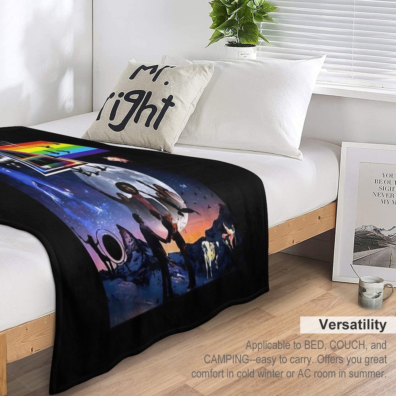 Pink Floyd Collage - Zea Shrink-resistant Throw Blanket