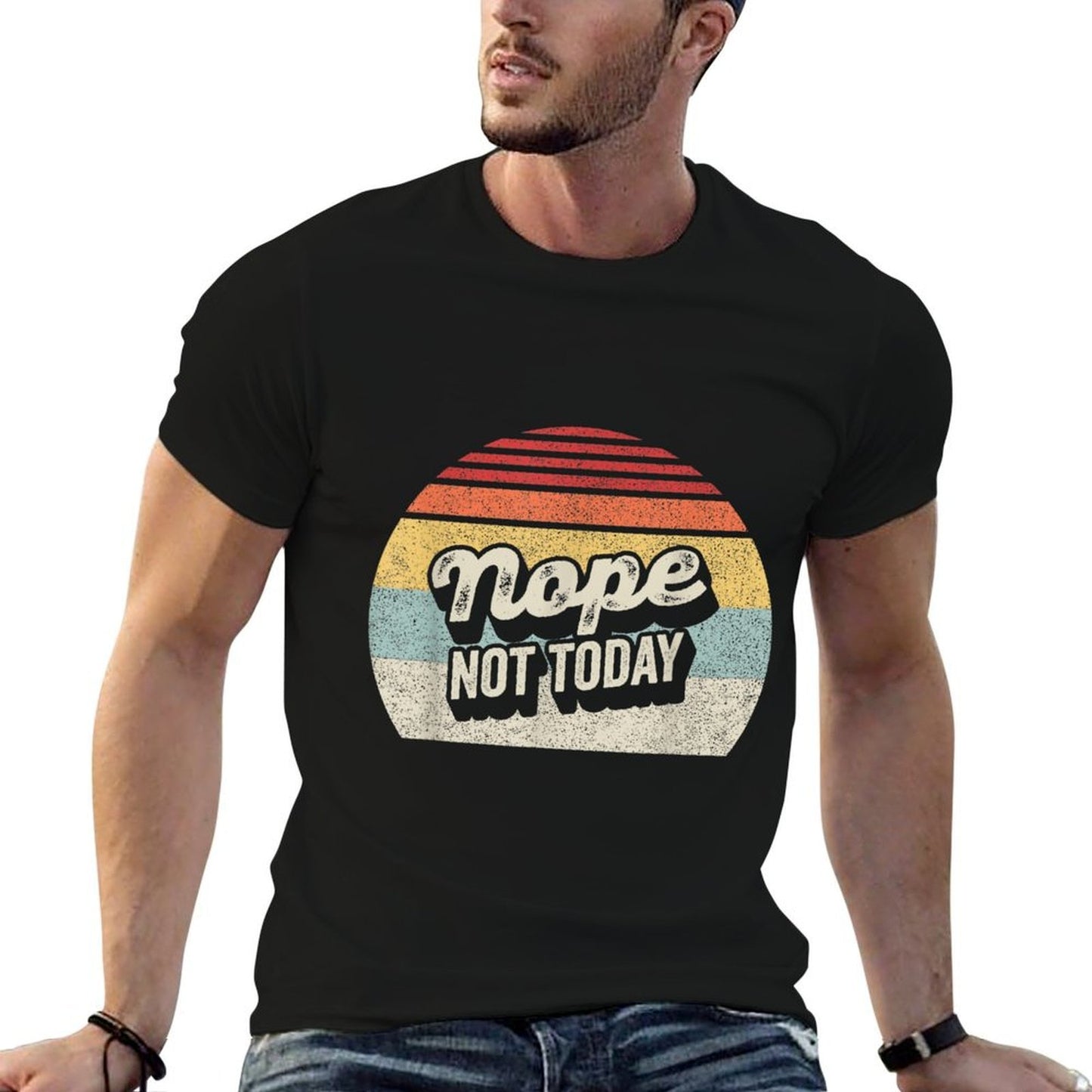 Vintage Retro Nope, Not Today Graphic-printed T-Shirt