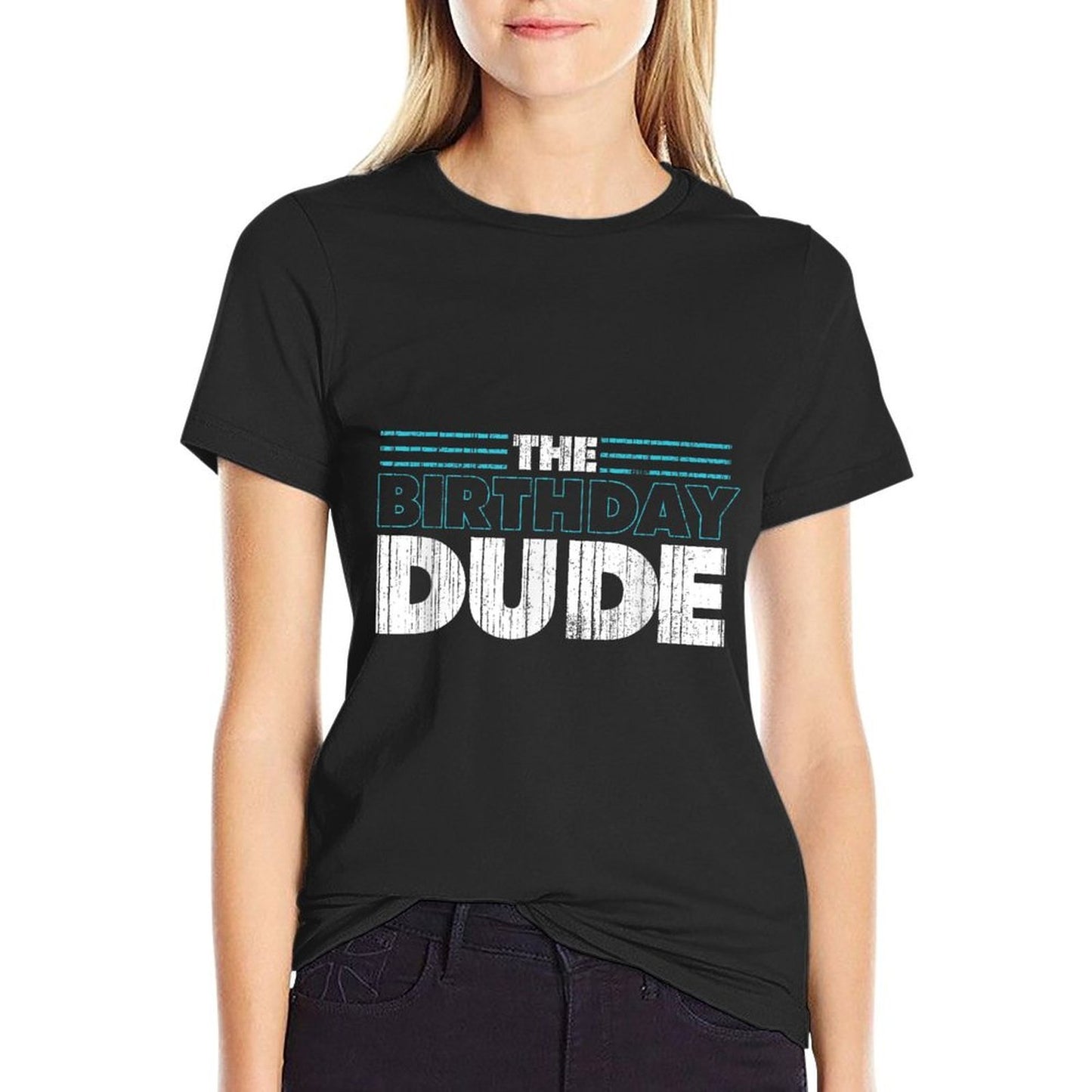 The Birthday Dude Birthday Party Celebration Wrinkle-resistant T-Shirt